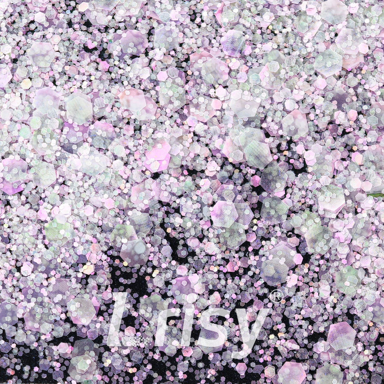 General Mixed Translucent Iridescent Light Pink Glitter MH300