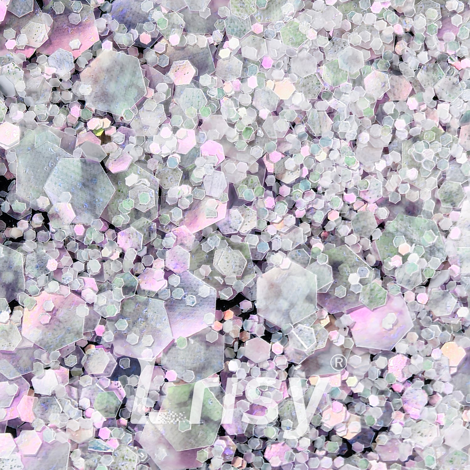 General Mixed Translucent Iridescent Light Pink Glitter MH300