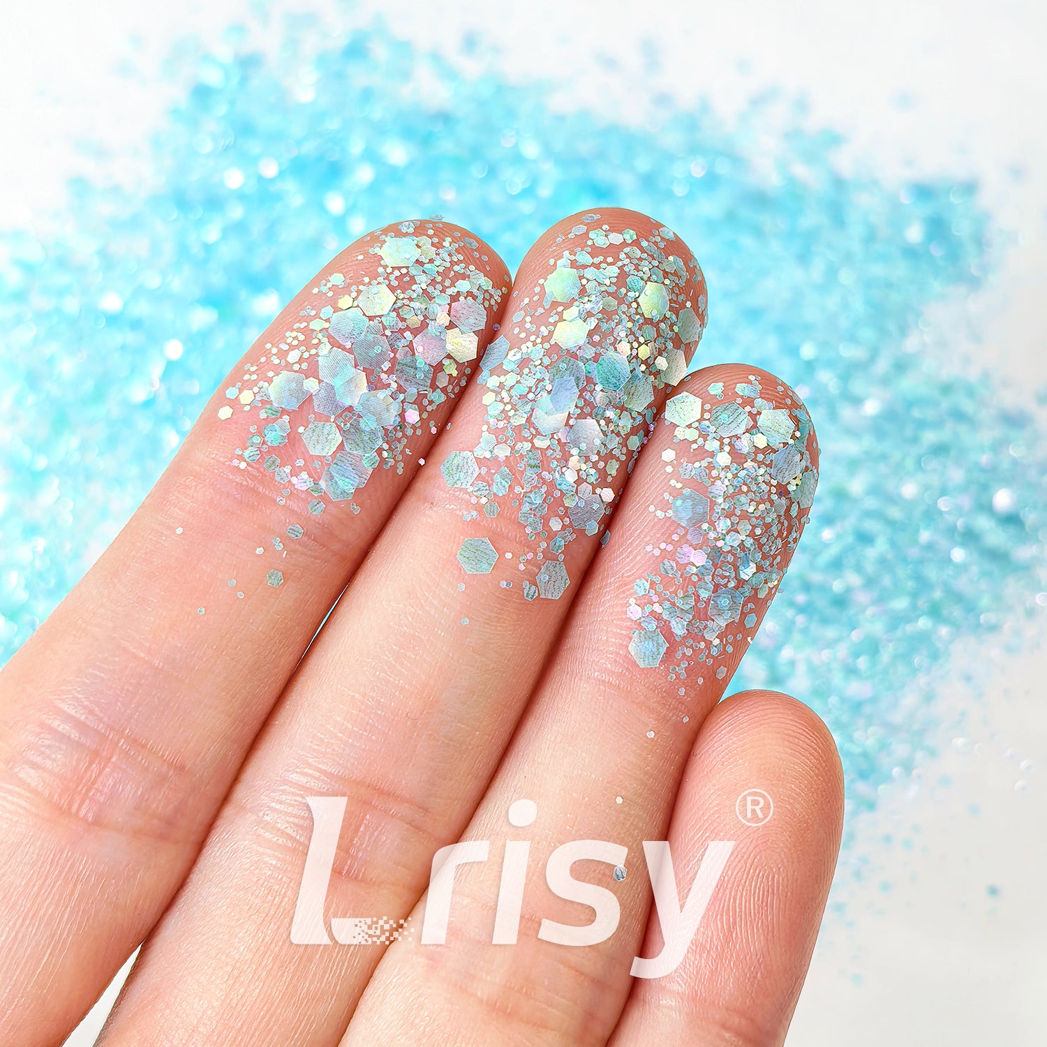 General Mixed Translucent Iridescent Blue Glitter MH700