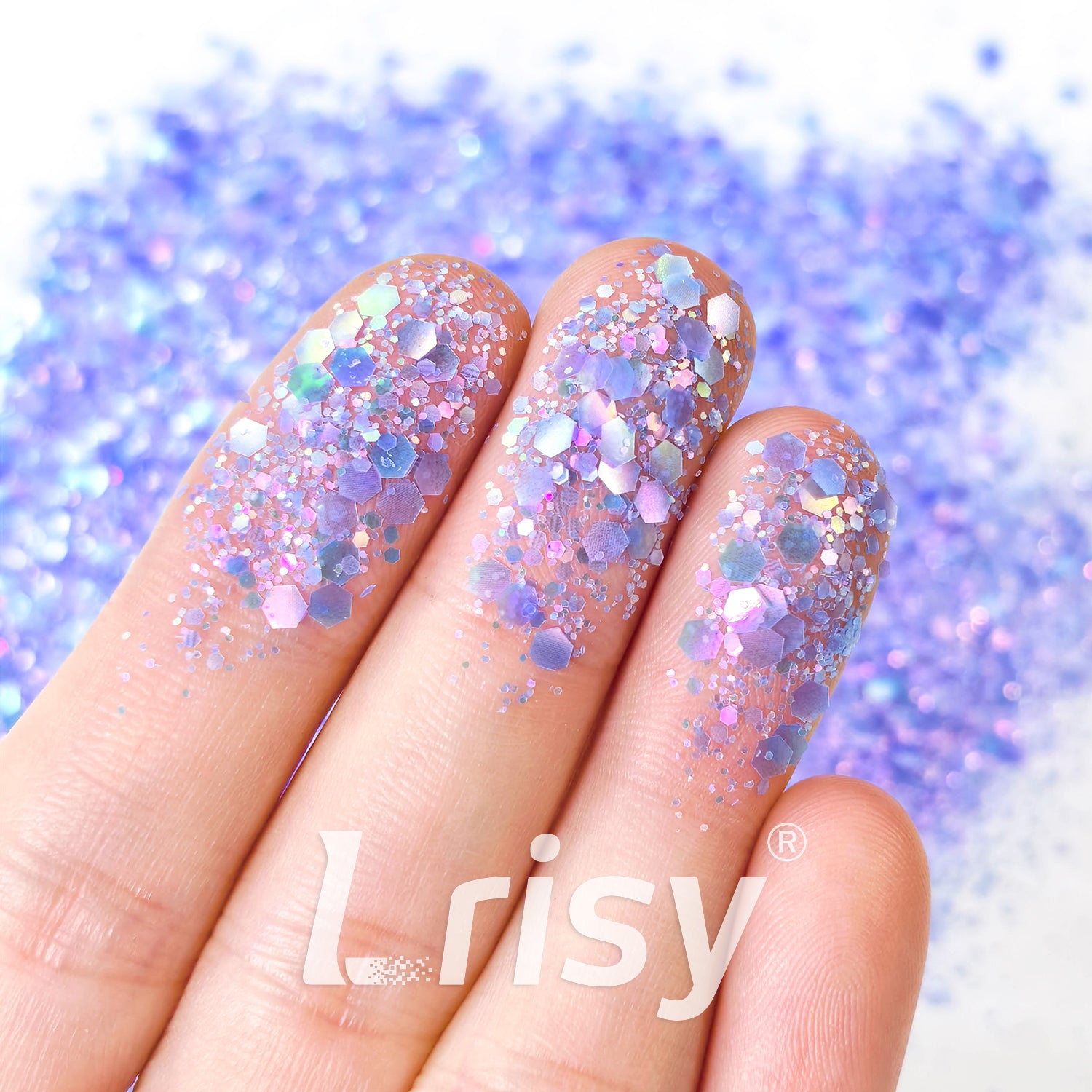 General Mixed Translucent Iridescent Purple Glitter MH800
