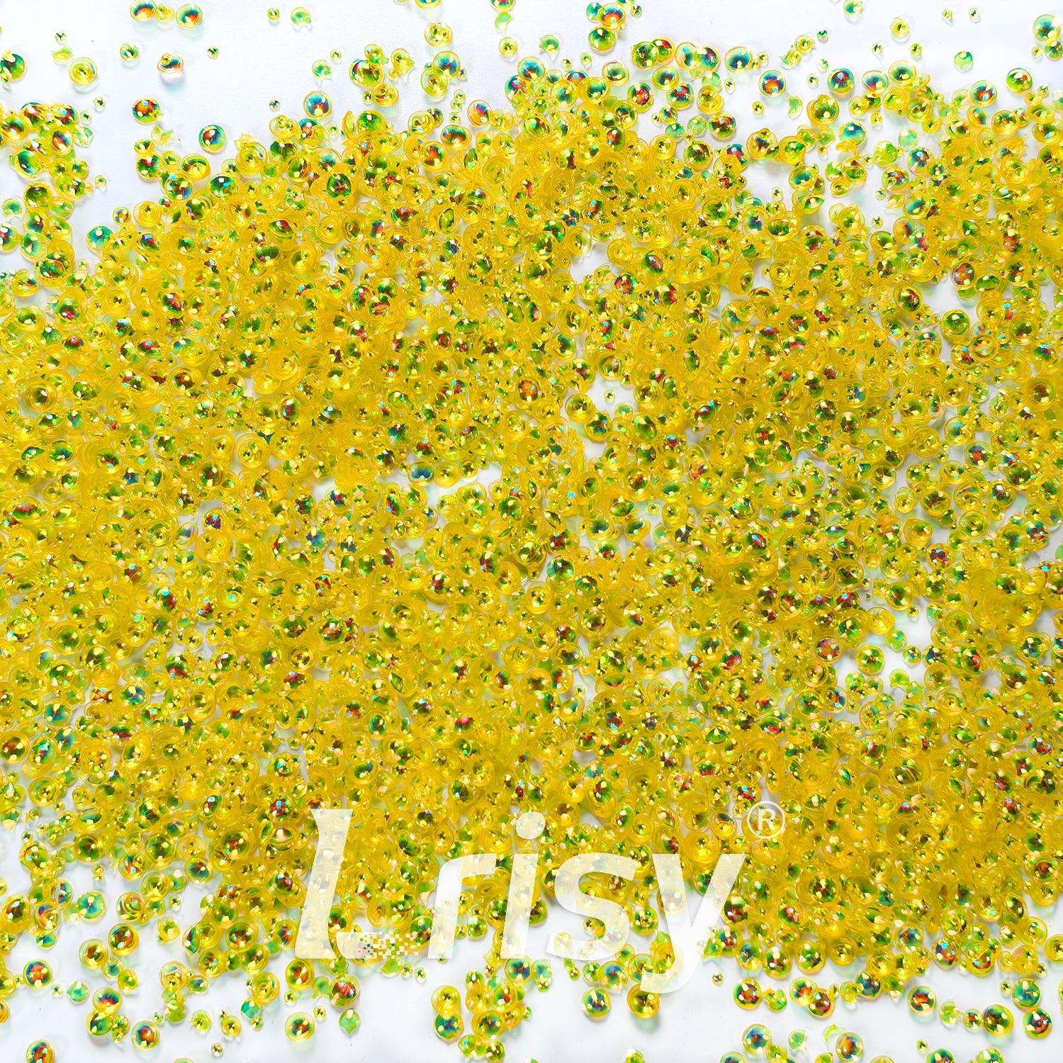 Mixed Iridescent Yellow 3D Fisheye Bubble Glitter PG08