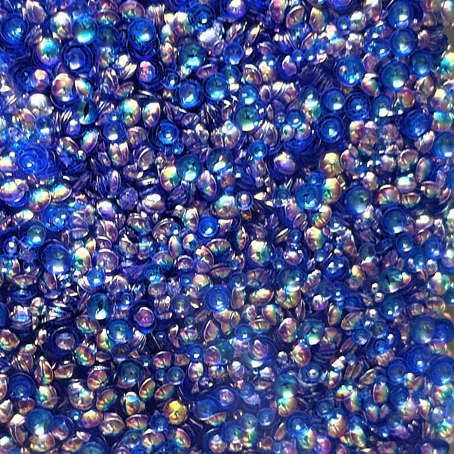 Mixed Holographic Blue Purple 3D Fisheye Bubble Glitter PG10