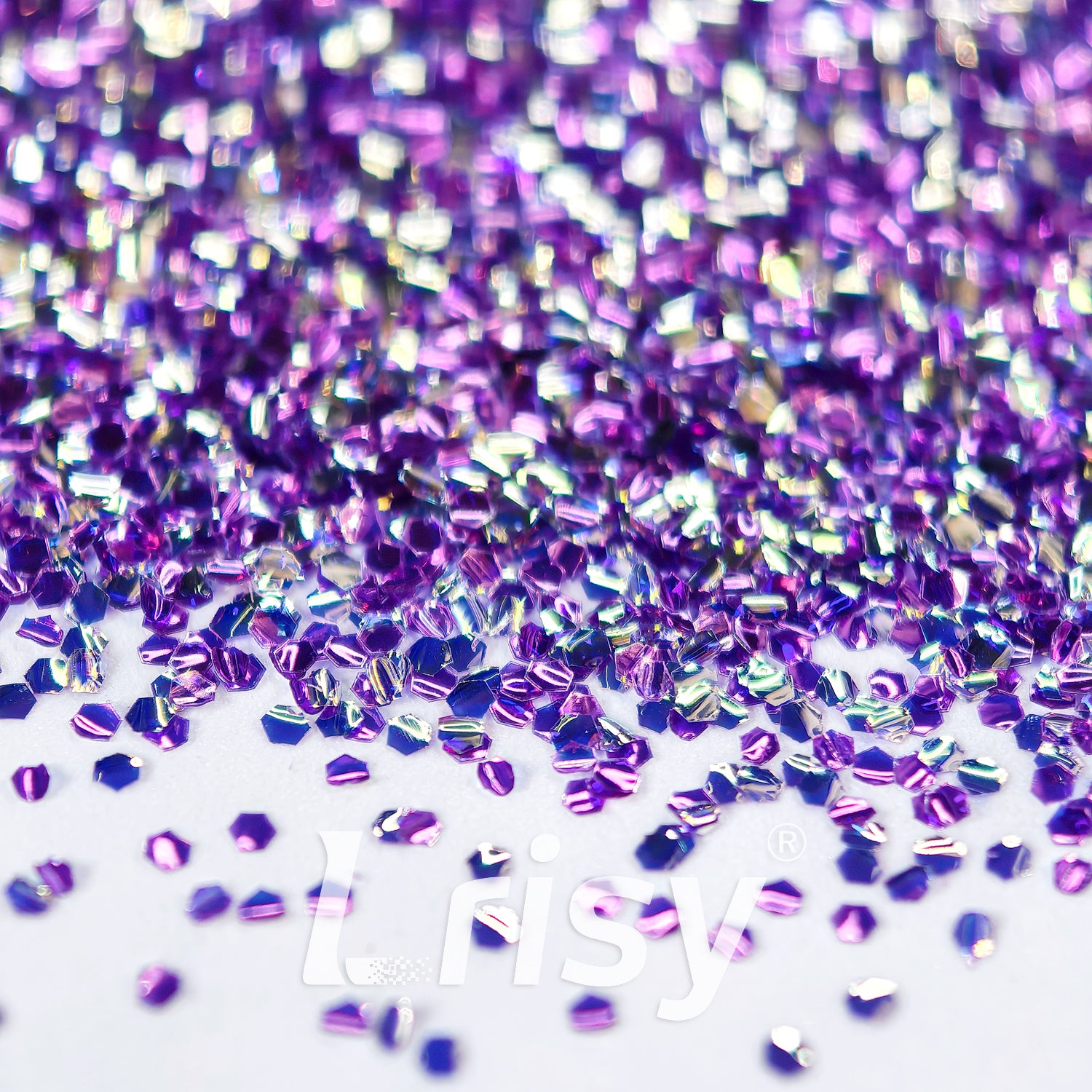 1mm Purple 3D Bubble Translucent Glitter C-PPE332