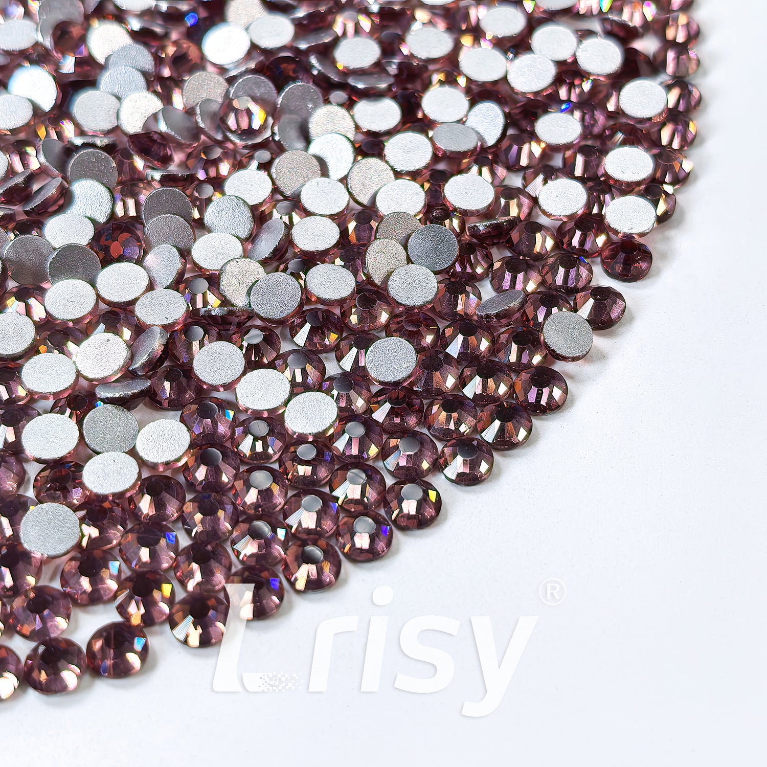 (O)Light Purple Flat Back Rhinestones FBRS010