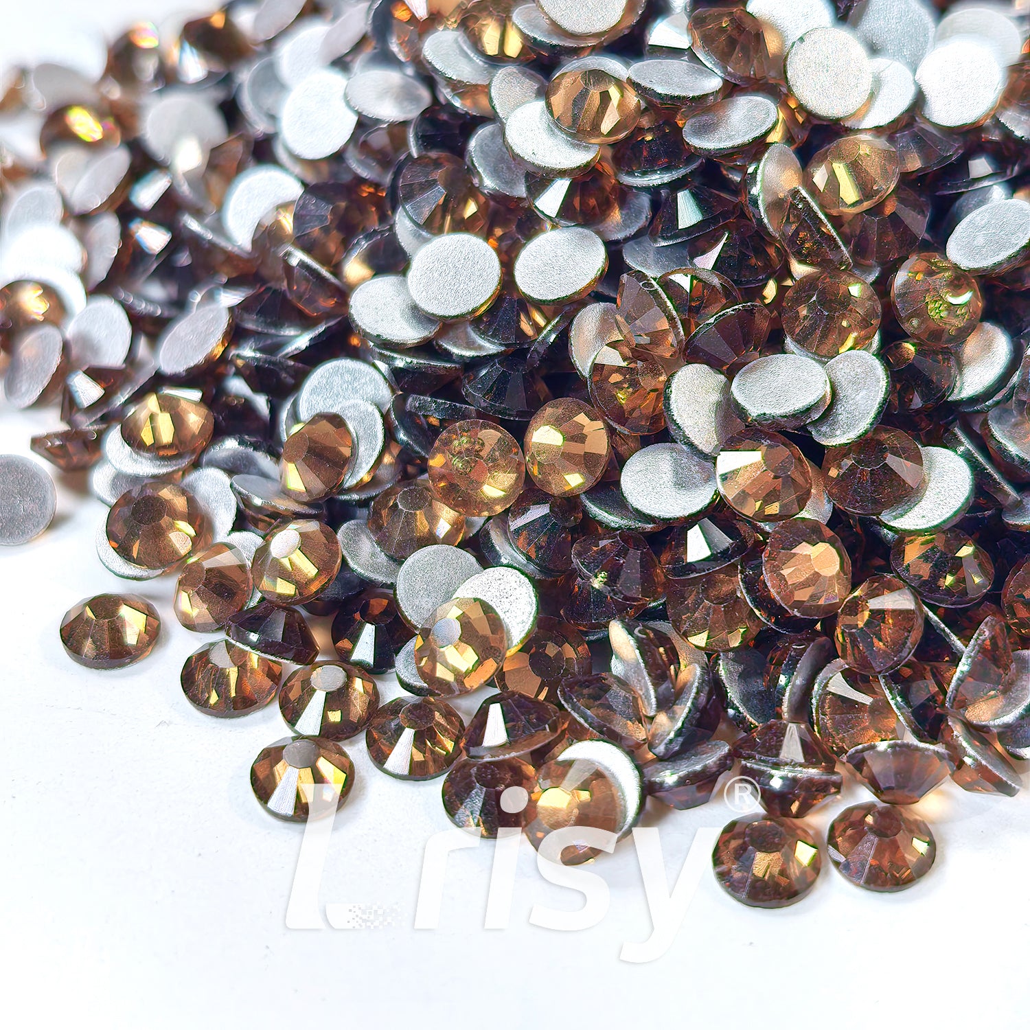 (O)Smoked Topaz Flat Back Rhinestones FBRS014