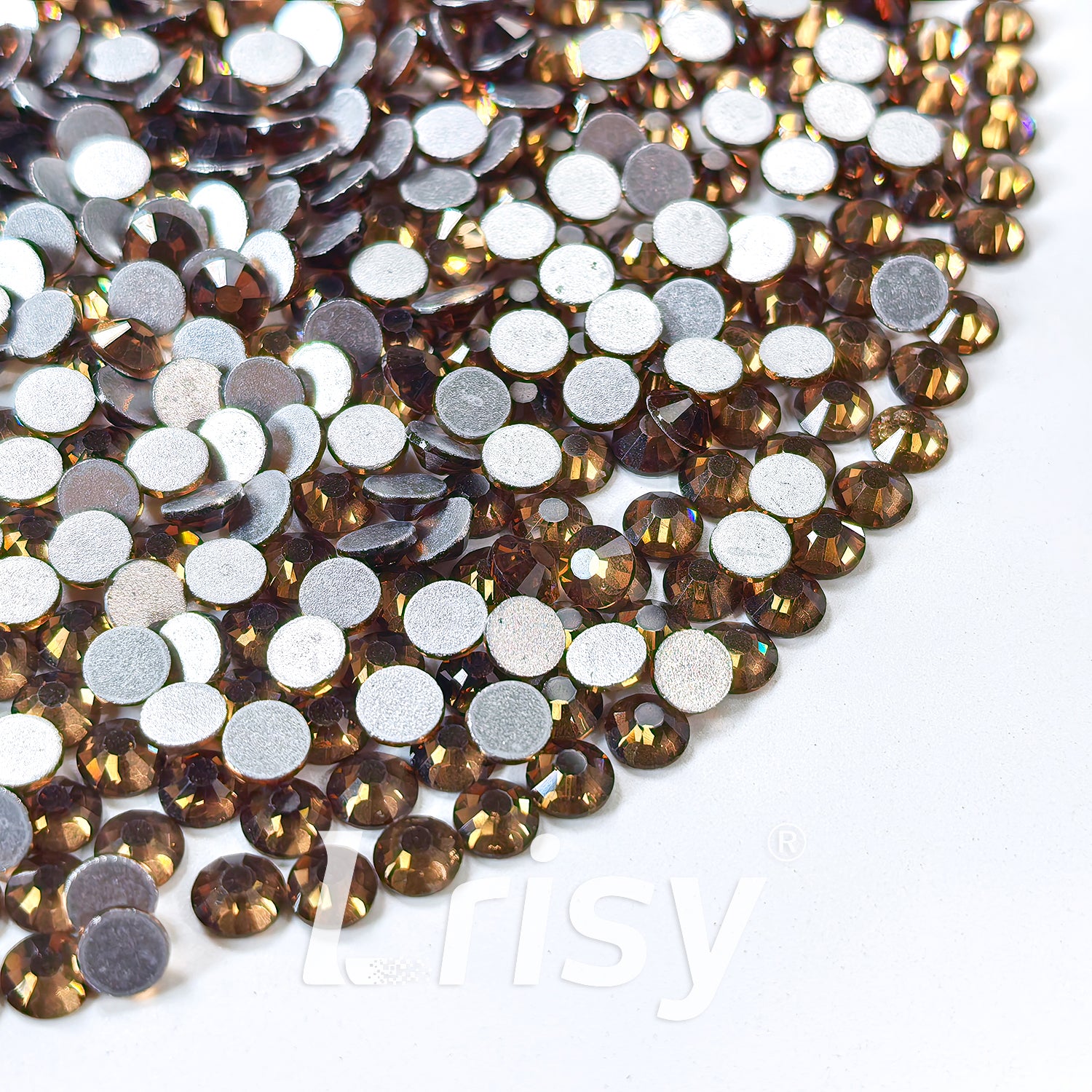 (O)Smoked Topaz Flat Back Rhinestones FBRS014