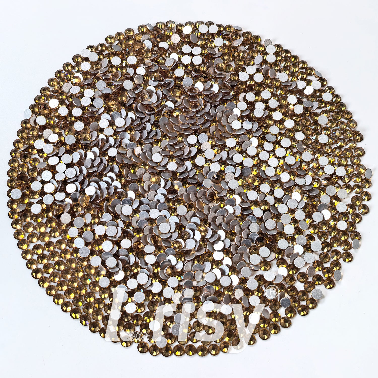 (O)Crystal Yellow Flat Back Rhinestones FBRS015