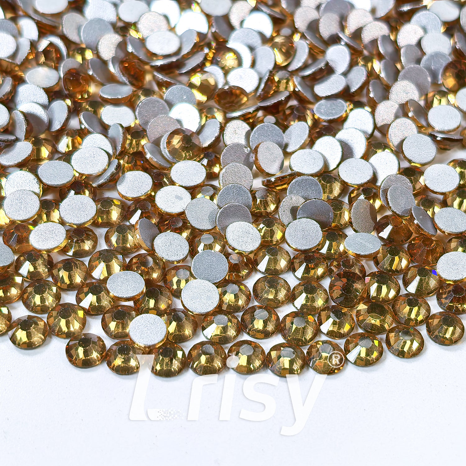 (O)Crystal Yellow Flat Back Rhinestones FBRS015