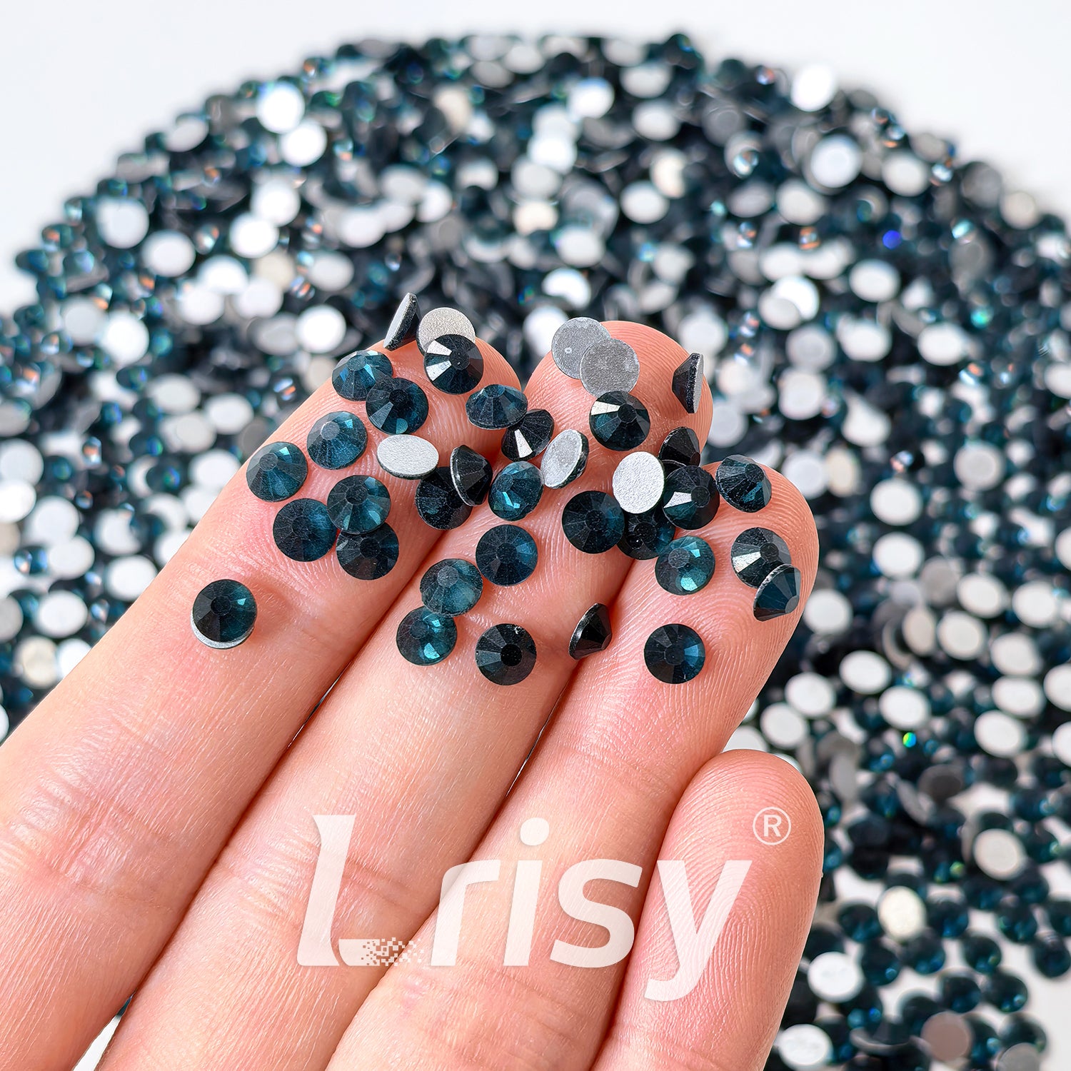 (O)Inky Blue Flat Back Rhinestones FBRS020
