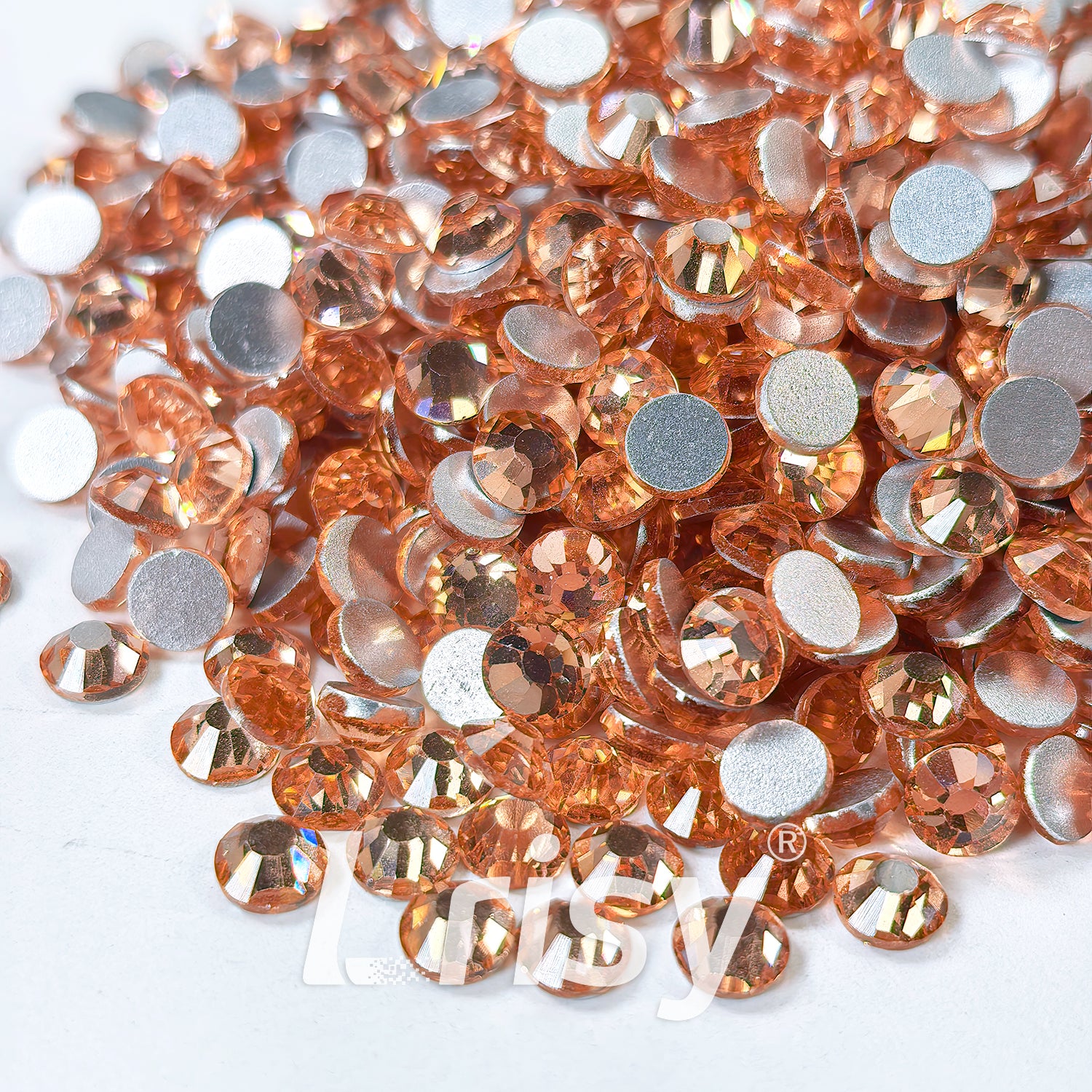 (O)Champagne Gold Flat Back Rhinestones FBRS022