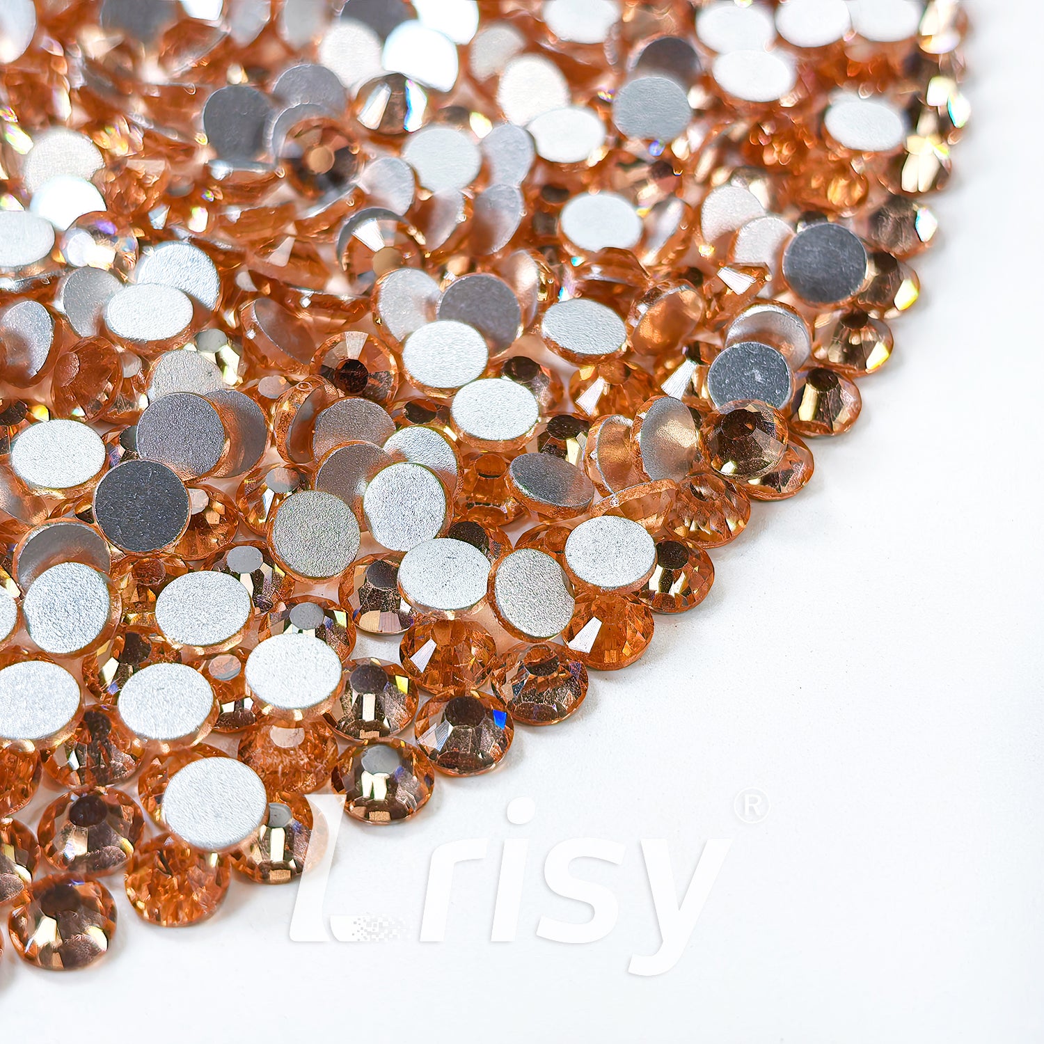 (O)Champagne Gold Flat Back Rhinestones FBRS022