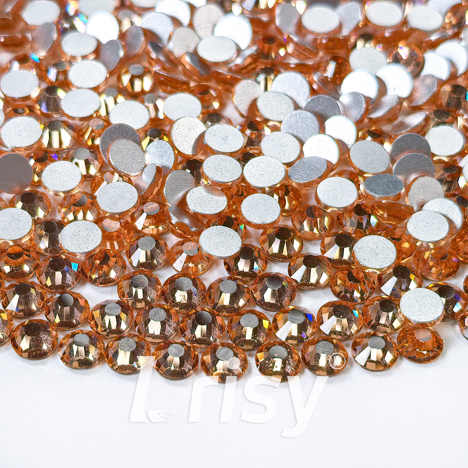 (O)Champagne Gold Flat Back Rhinestones FBRS022