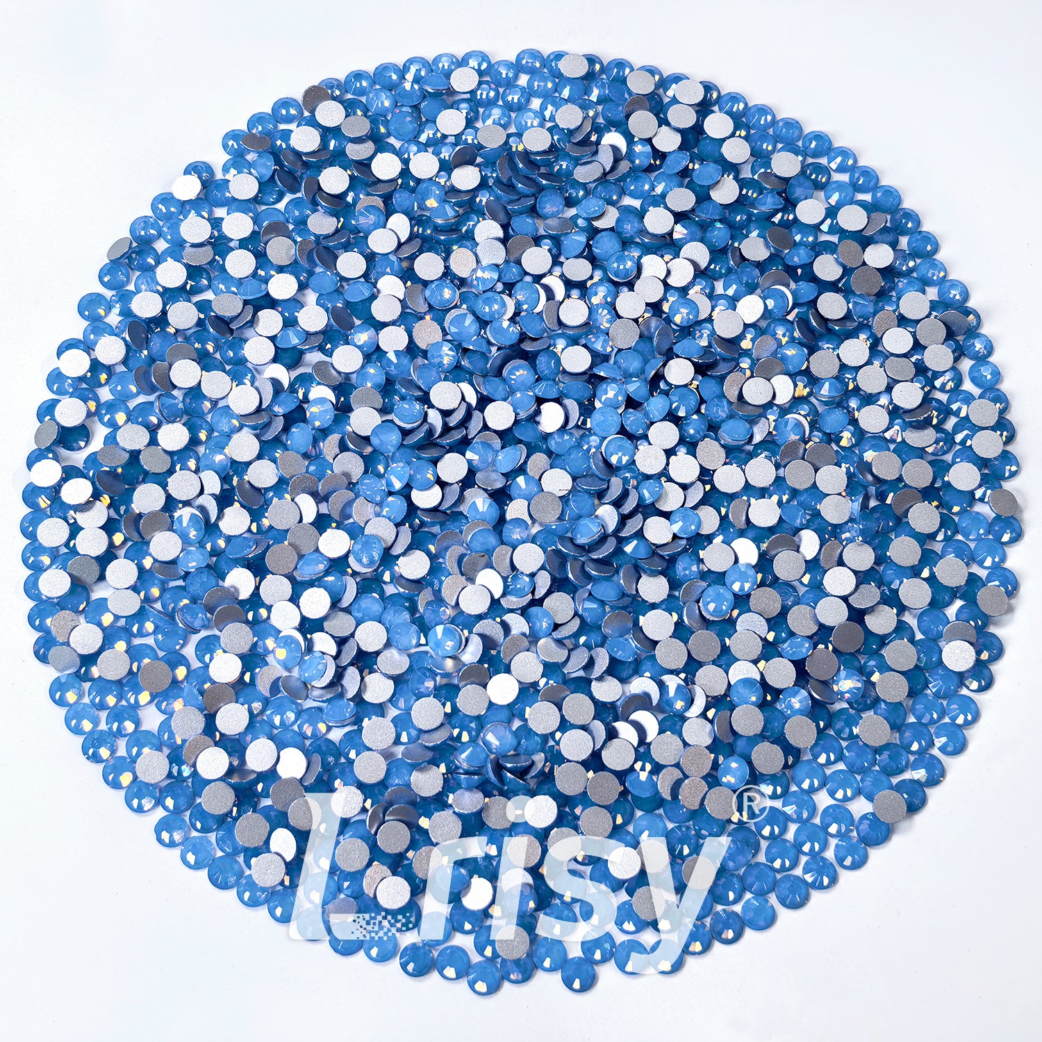 (O)Blue Opal Flat Back Rhinestones FBRS027