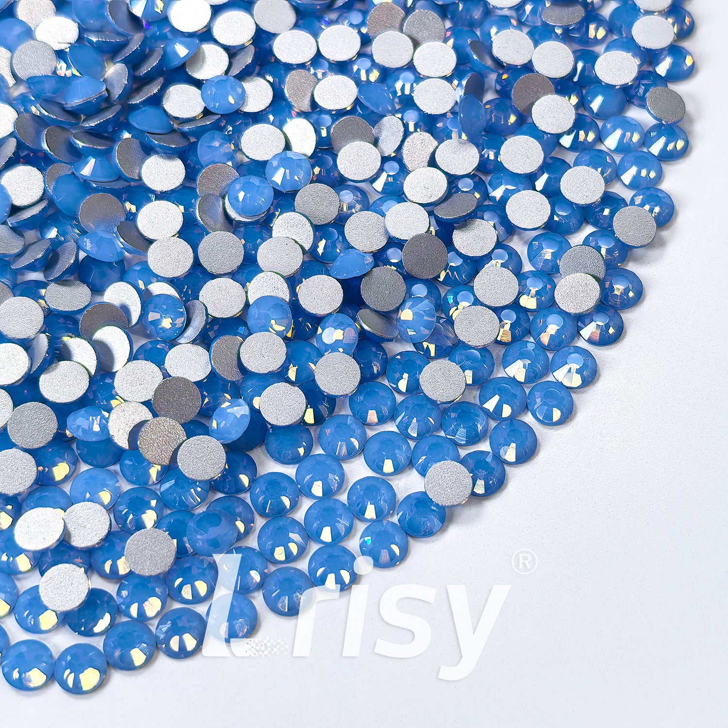 (O)Blue Opal Flat Back Rhinestones FBRS027