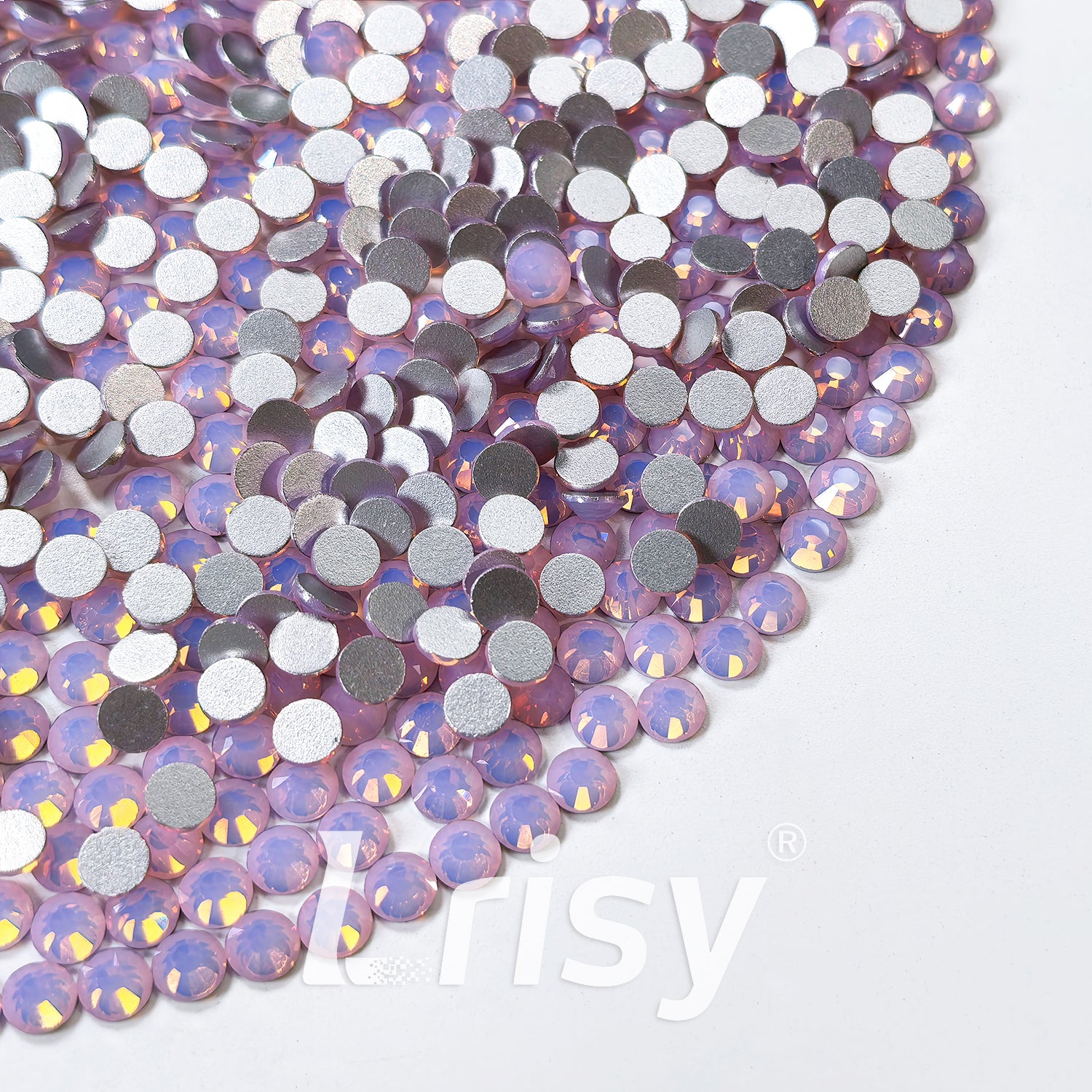 (O)Pink Opal Flat Back Rhinestones FBRS029