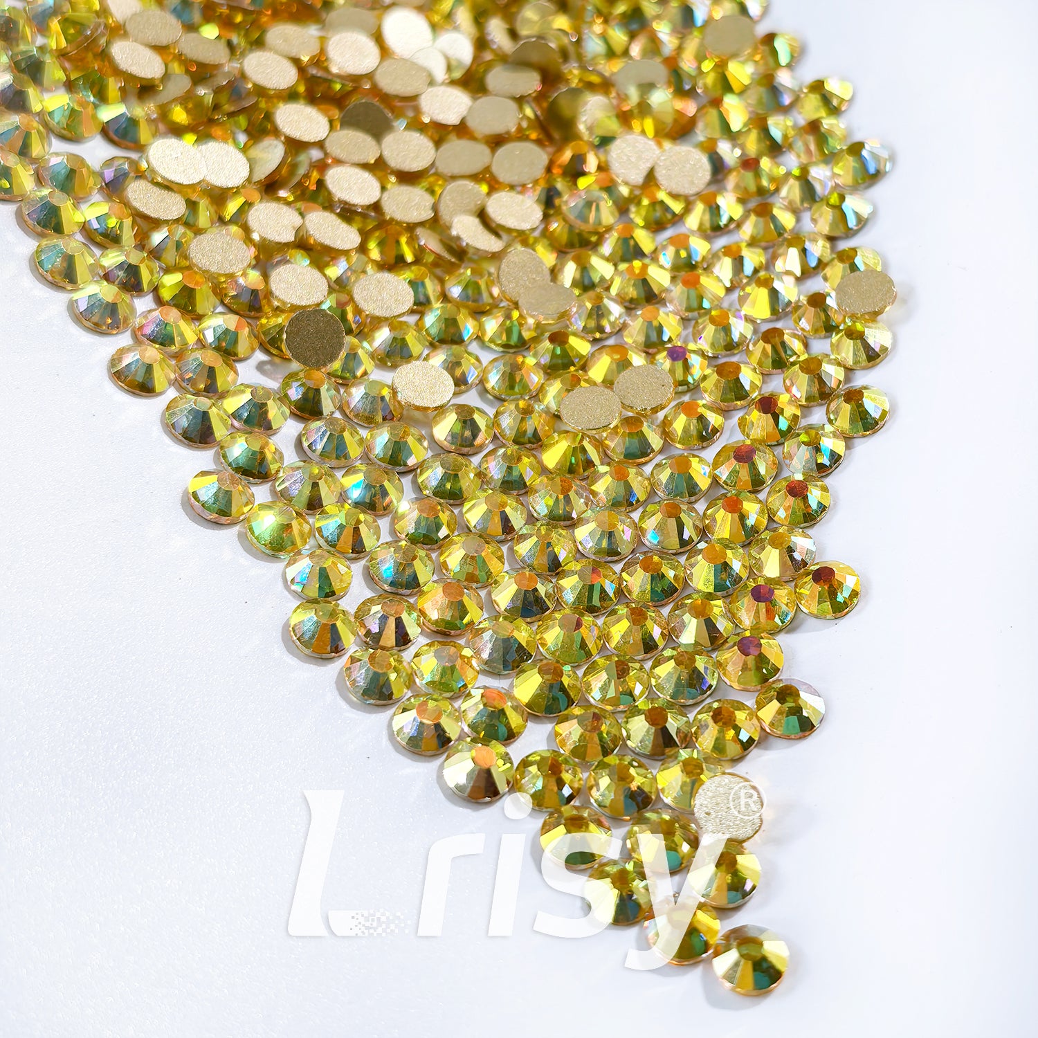 Bright Gold Flat Back Rhinestones FBRS102