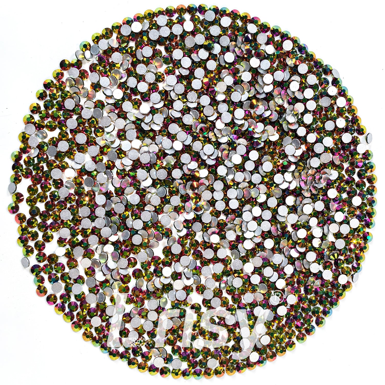 Rainbow Gold Flat Back Rhinestones FBRS100