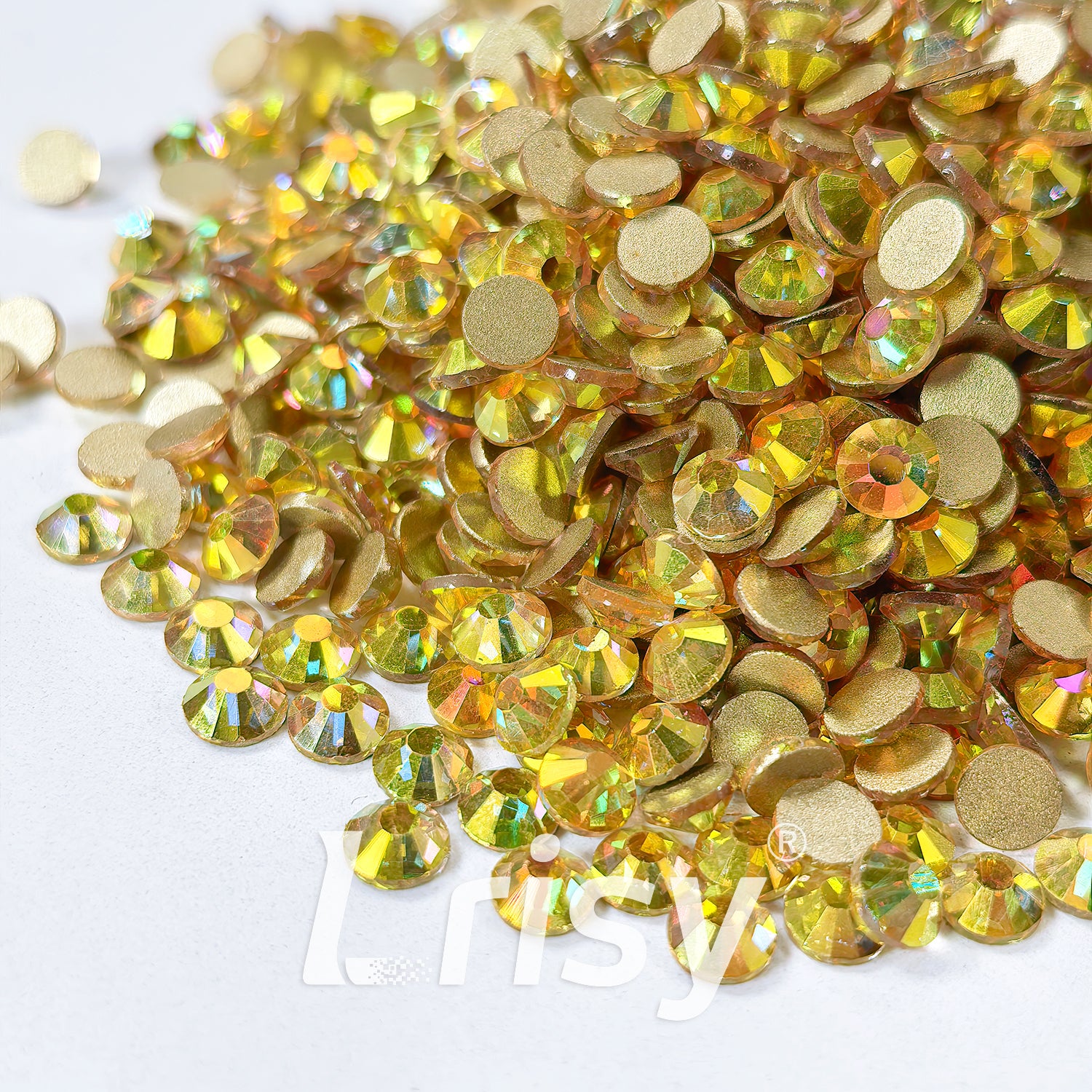 Bright Gold Flat Back Rhinestones FBRS102