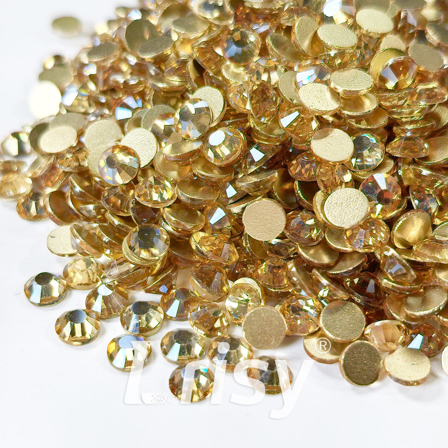 Gold Champagne Flat Back Rhinestones FBRS104