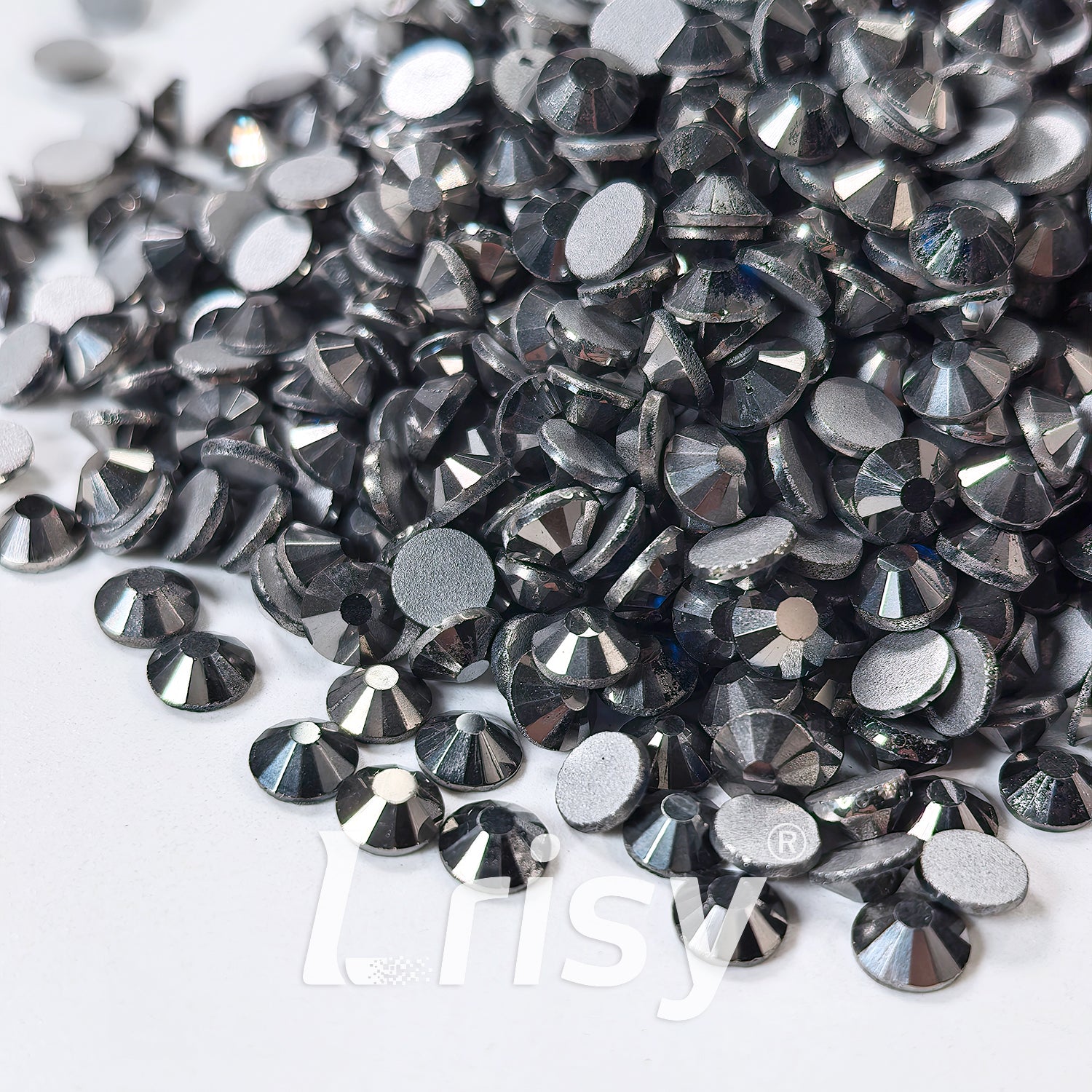 (O)Mineral Grey Flat Back Rhinestones FBRS036