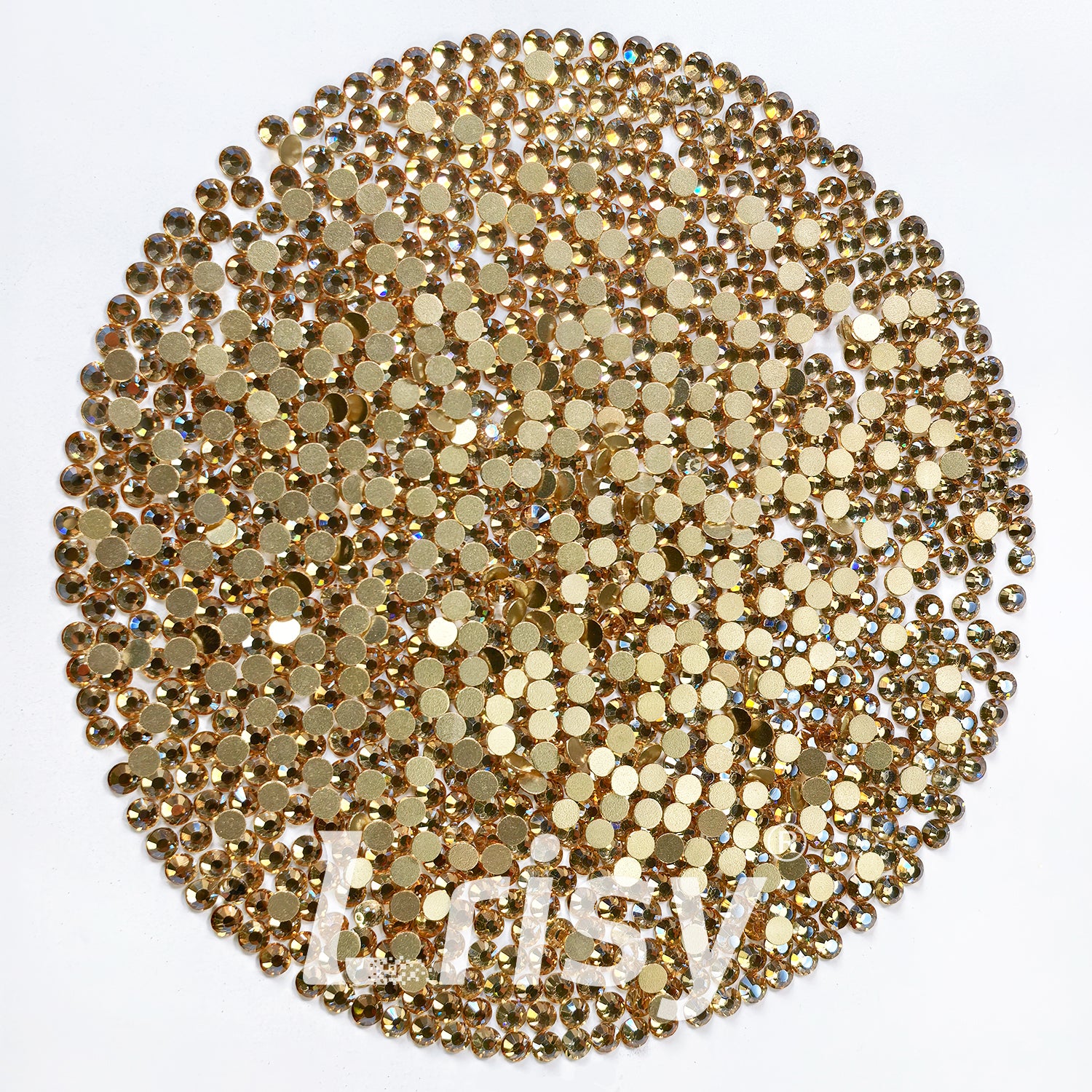 Gold Champagne Flat Back Rhinestones FBRS104
