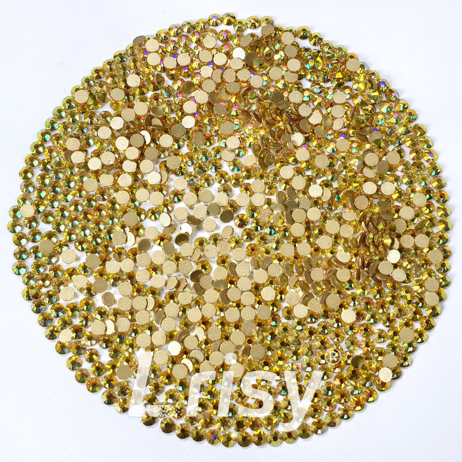 Bright Gold Flat Back Rhinestones FBRS102