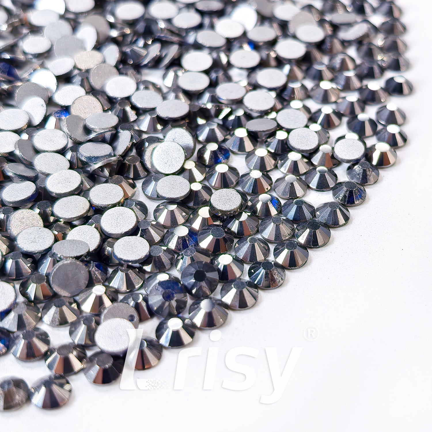 (O)Mineral Grey Flat Back Rhinestones FBRS036
