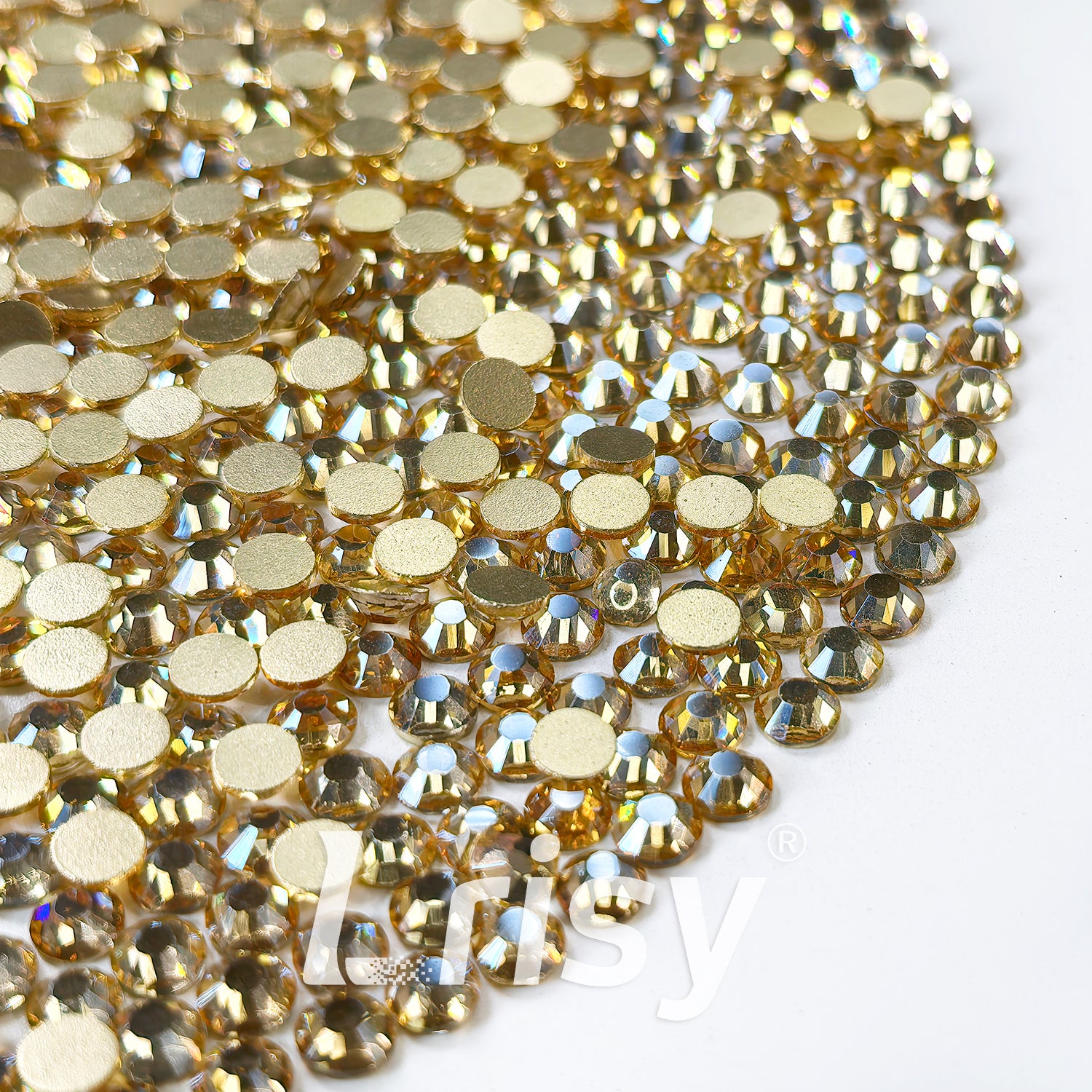 Gold Champagne Flat Back Rhinestones FBRS104
