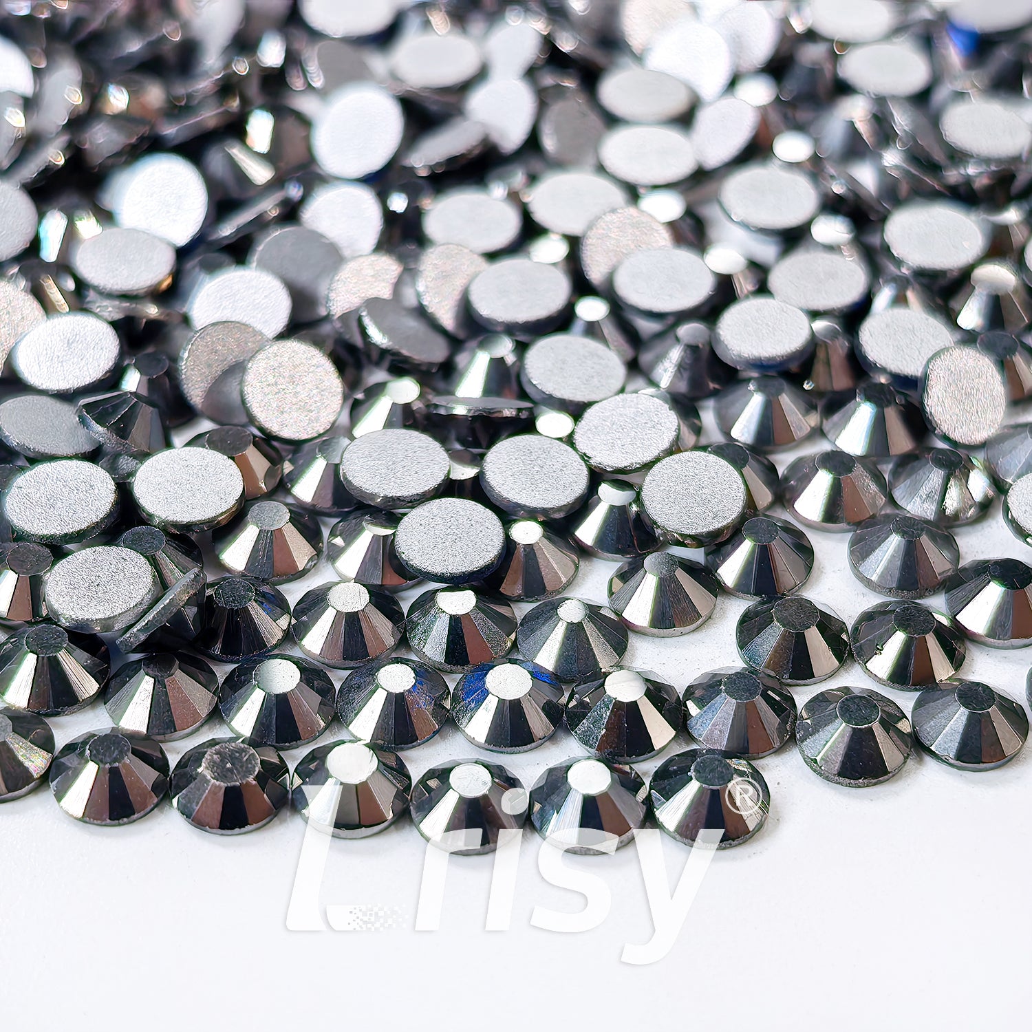(O)Mineral Grey Flat Back Rhinestones FBRS036