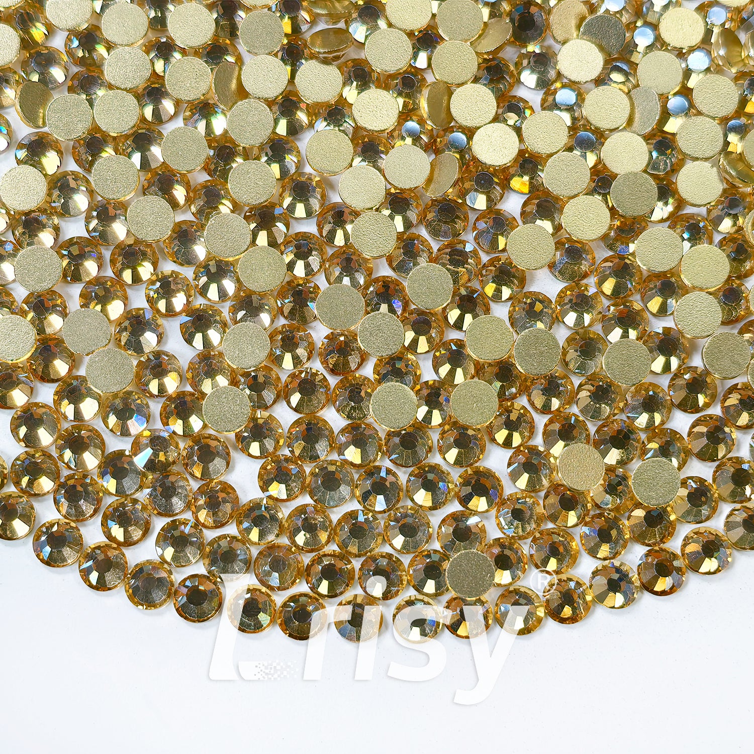 Gold Champagne Flat Back Rhinestones FBRS104