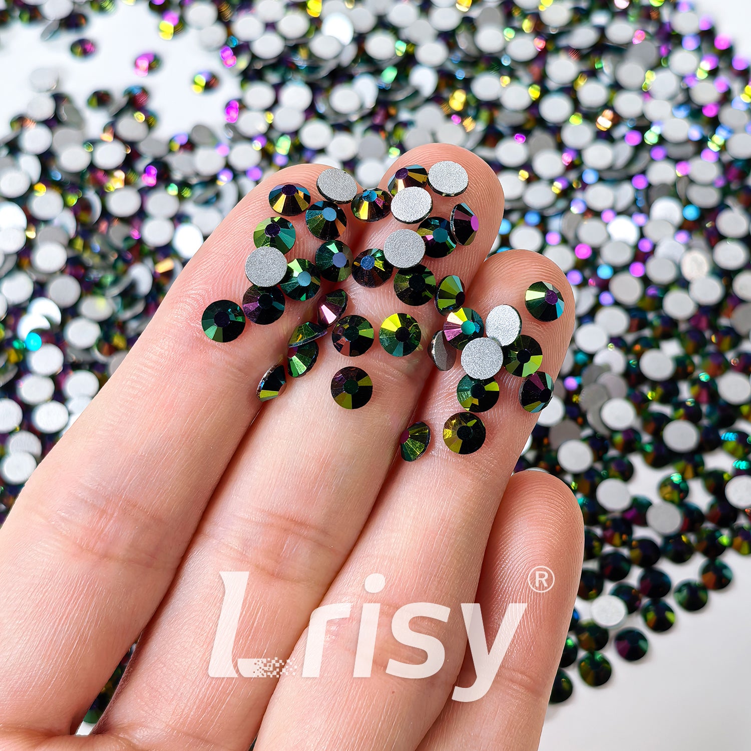 Green Phantom Flat Back Rhinestones FBRS106