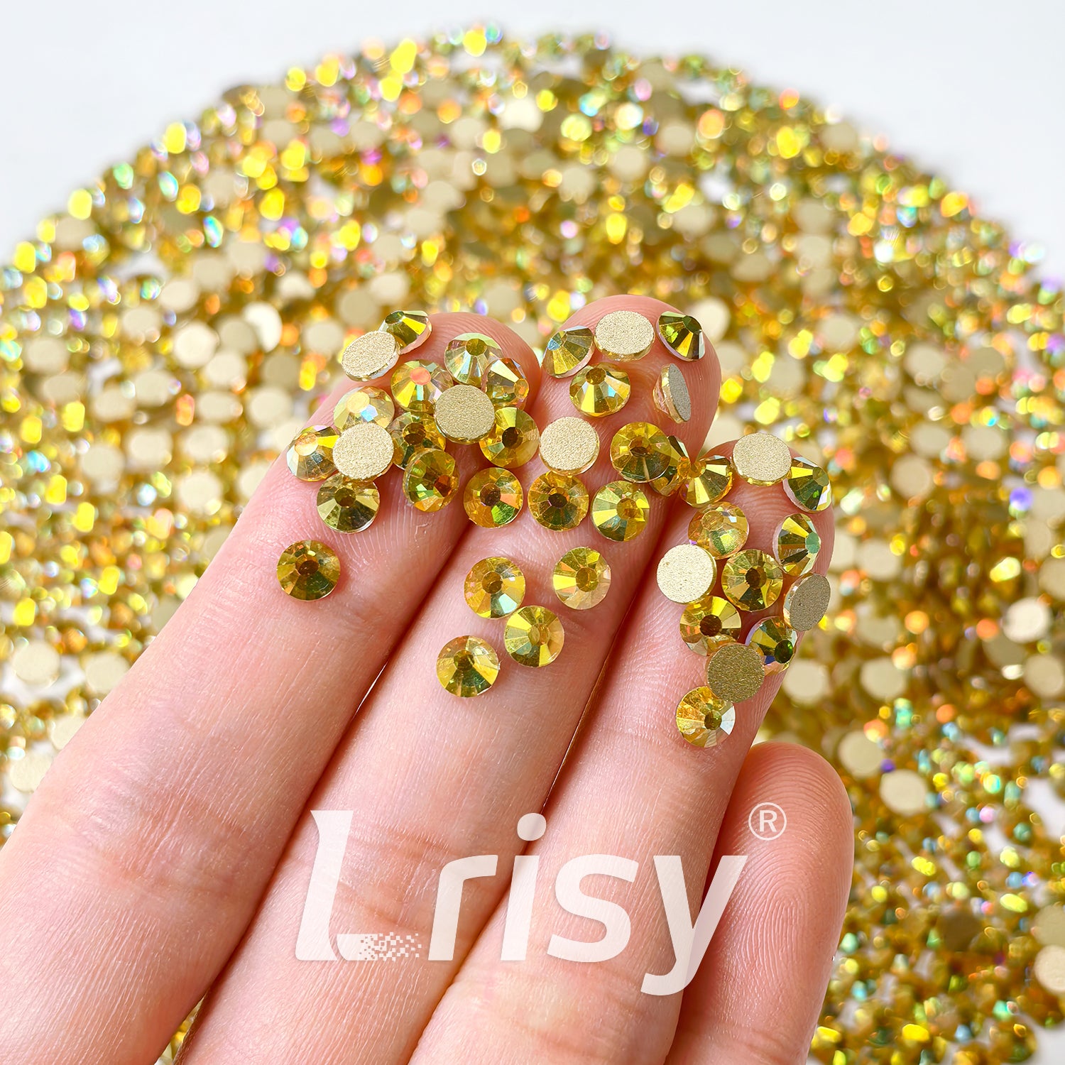 Bright Gold Flat Back Rhinestones FBRS102