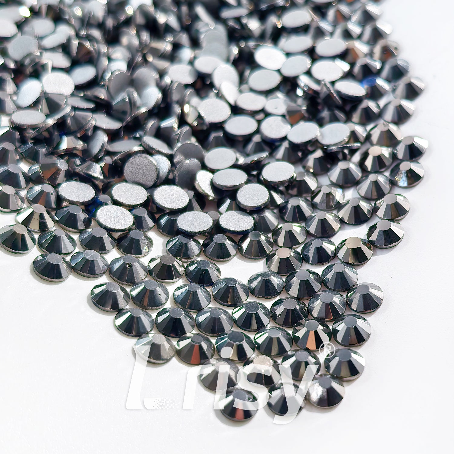 (O)Mineral Grey Flat Back Rhinestones FBRS036