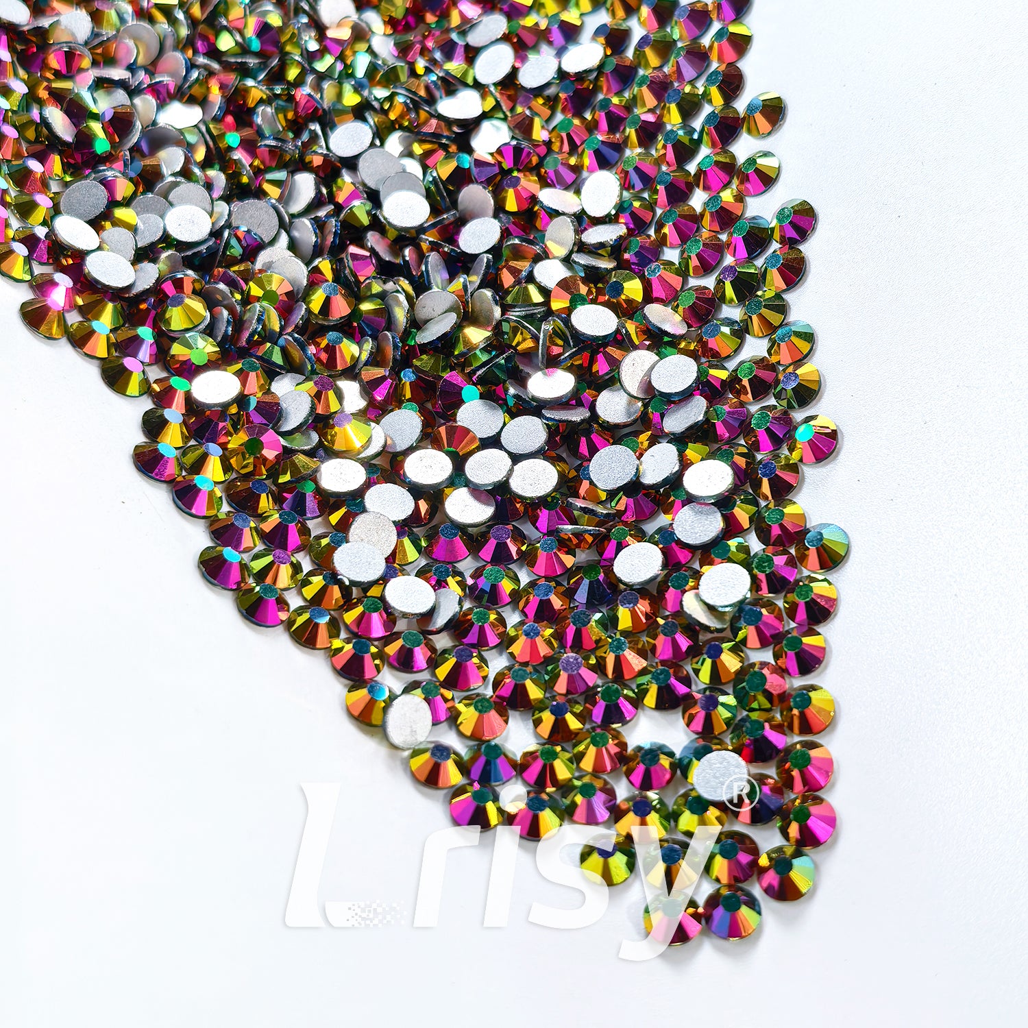 Rainbow Gold Flat Back Rhinestones FBRS100