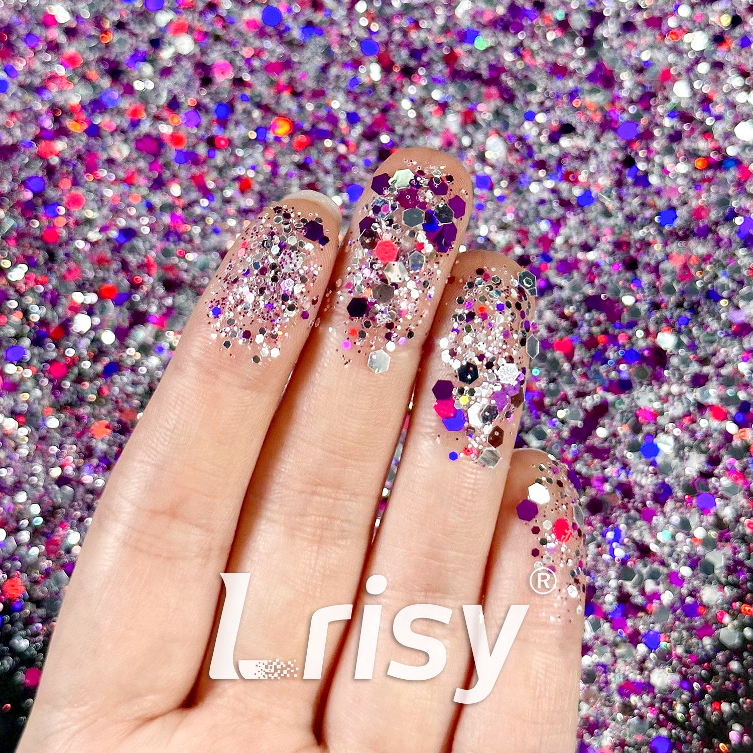 (By jennifer.jenn85)Purple Fairy Custom Mixed Glitter WAL667