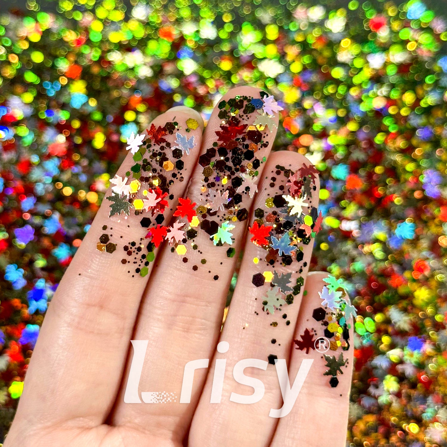 (By asmisart_by_asmita)Color-changing Autumn Custom Mixed Glitter WAL672