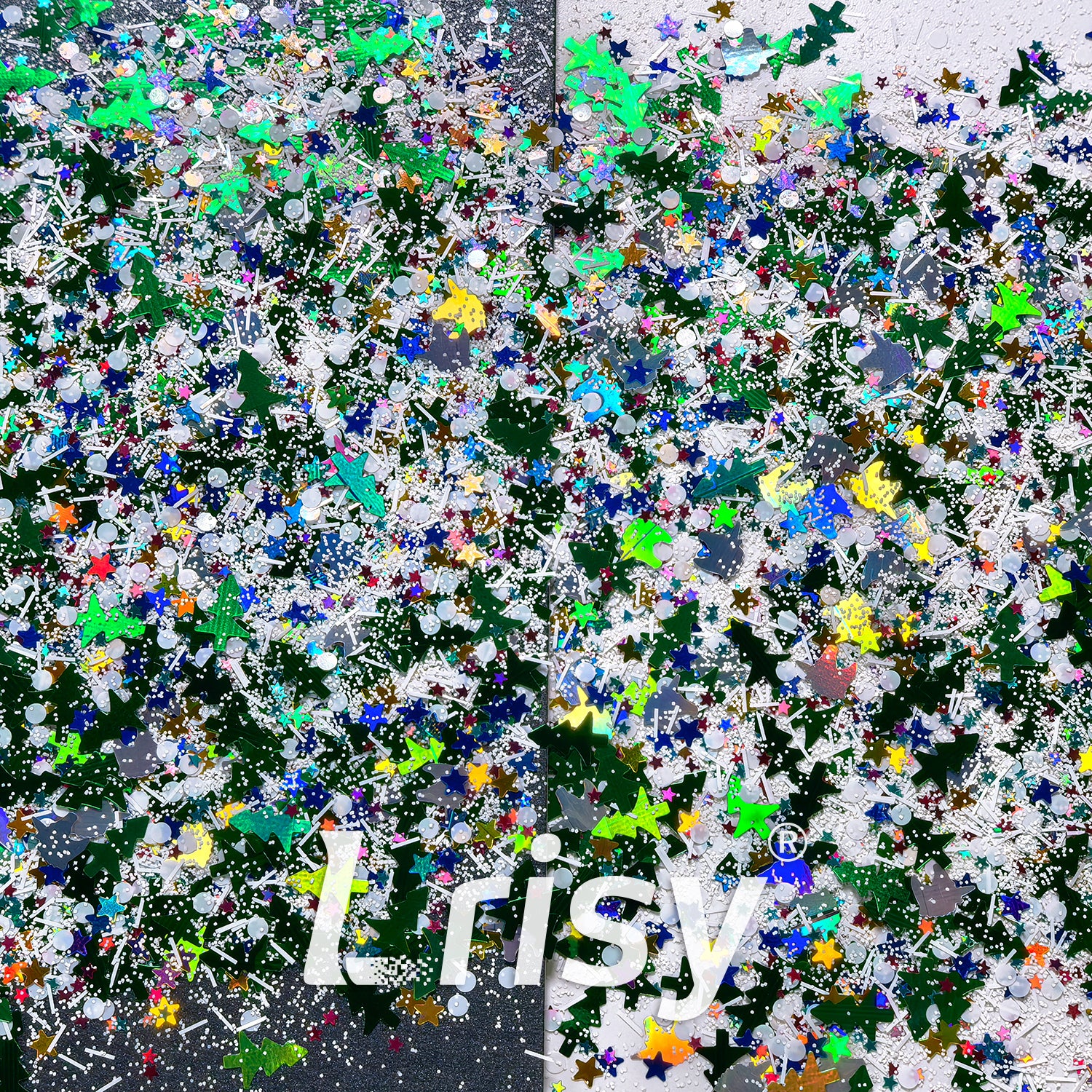 Snow-Topped Christmas Custom Mixed Glitter WYF001