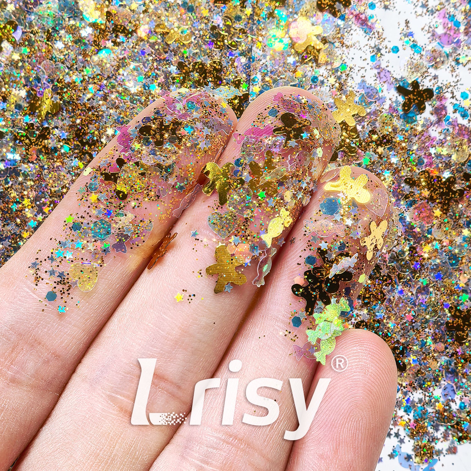 Warm Light Christmas Custom Mixed Glitter WYF002