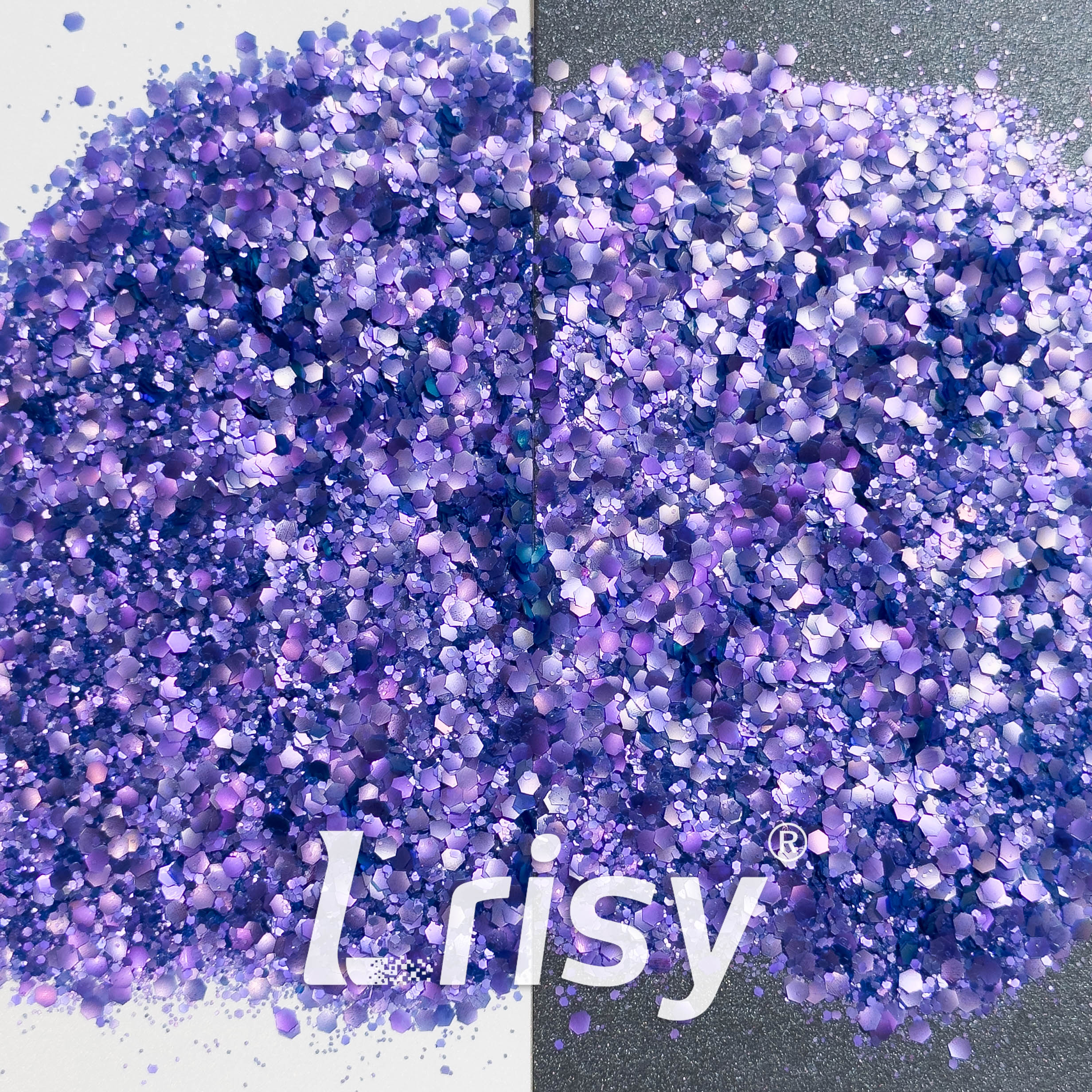 General Mixed Matte Phantom Purple & Blue Glitter YB02