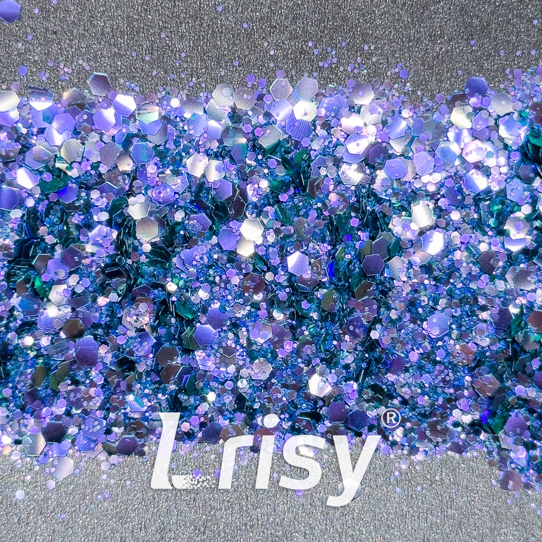 General Mixed Matte Phantom Purple & Blue Glitter YB06