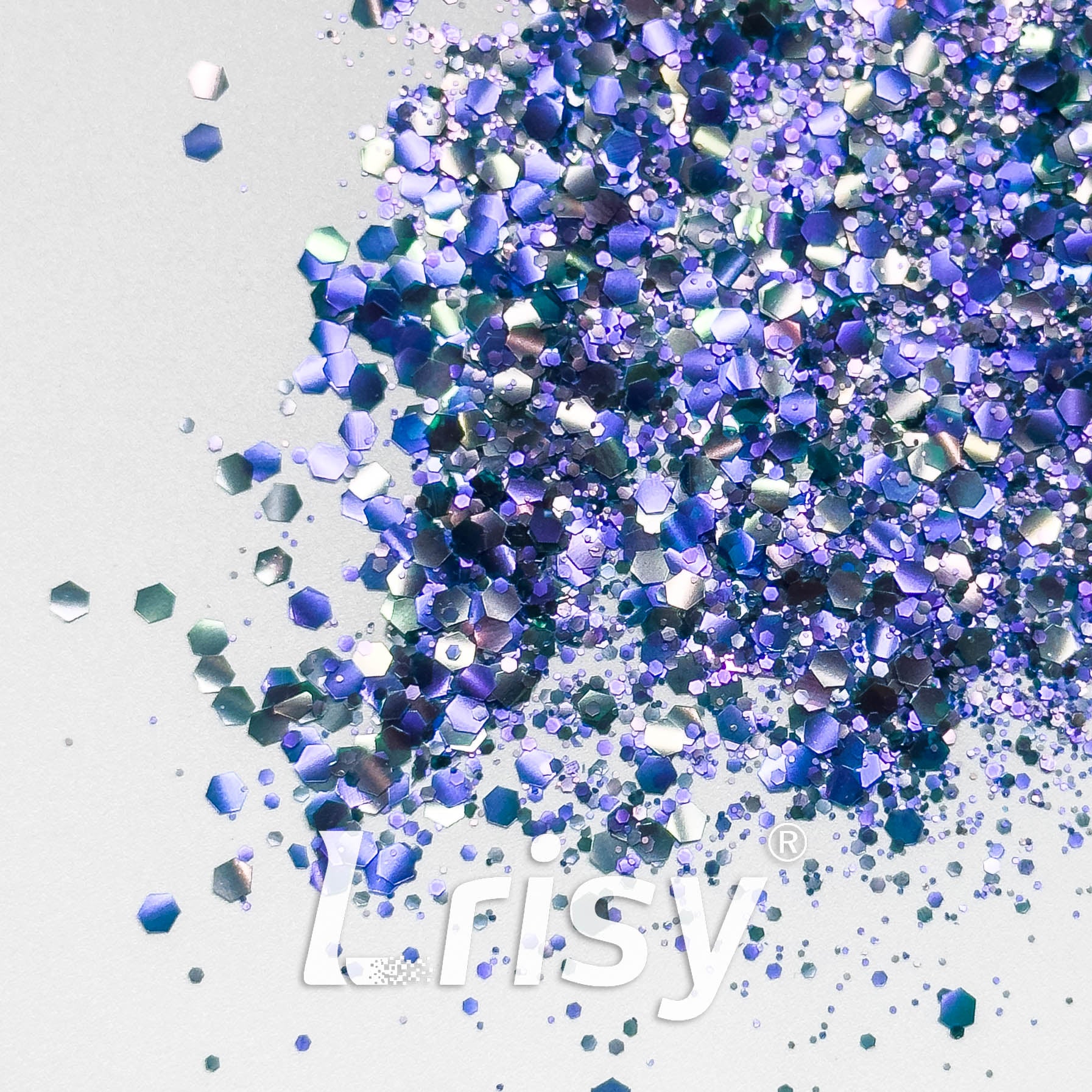 General Mixed Matte Phantom Purple & Blue Glitter YB06