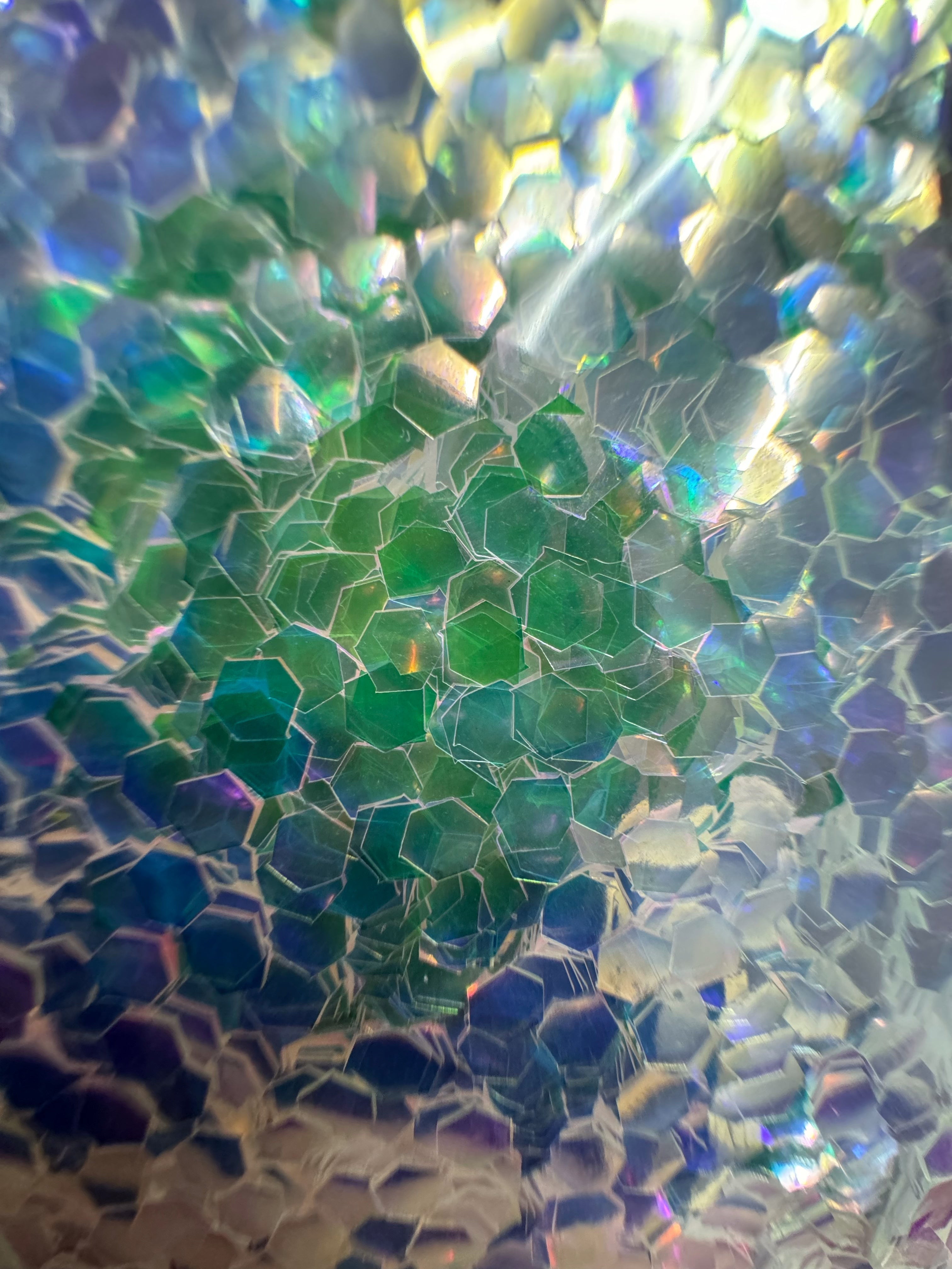 2.5mm Advanced Green Brightness Iridescent Glitter YW-F325