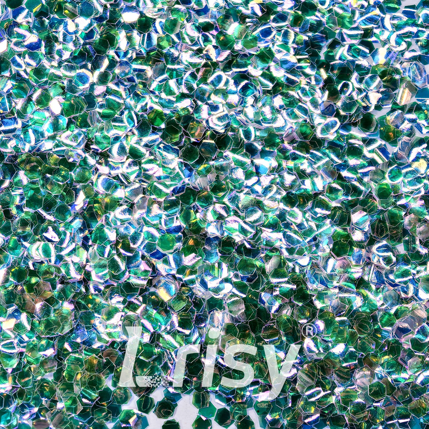 2.5mm Advanced Green Brightness Iridescent Glitter YW-F325