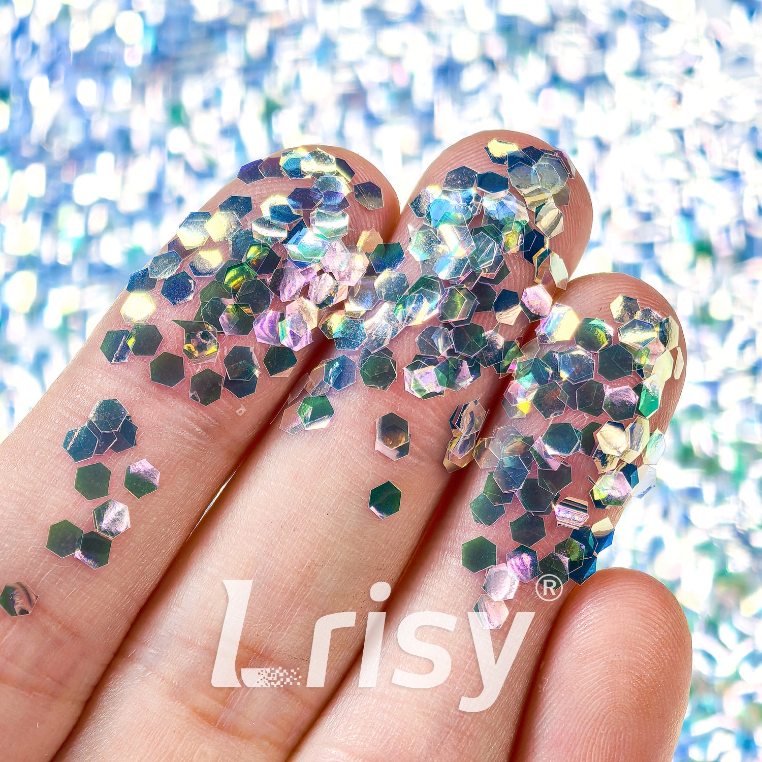 2.5mm Advanced Green Brightness Iridescent Glitter YW-F325