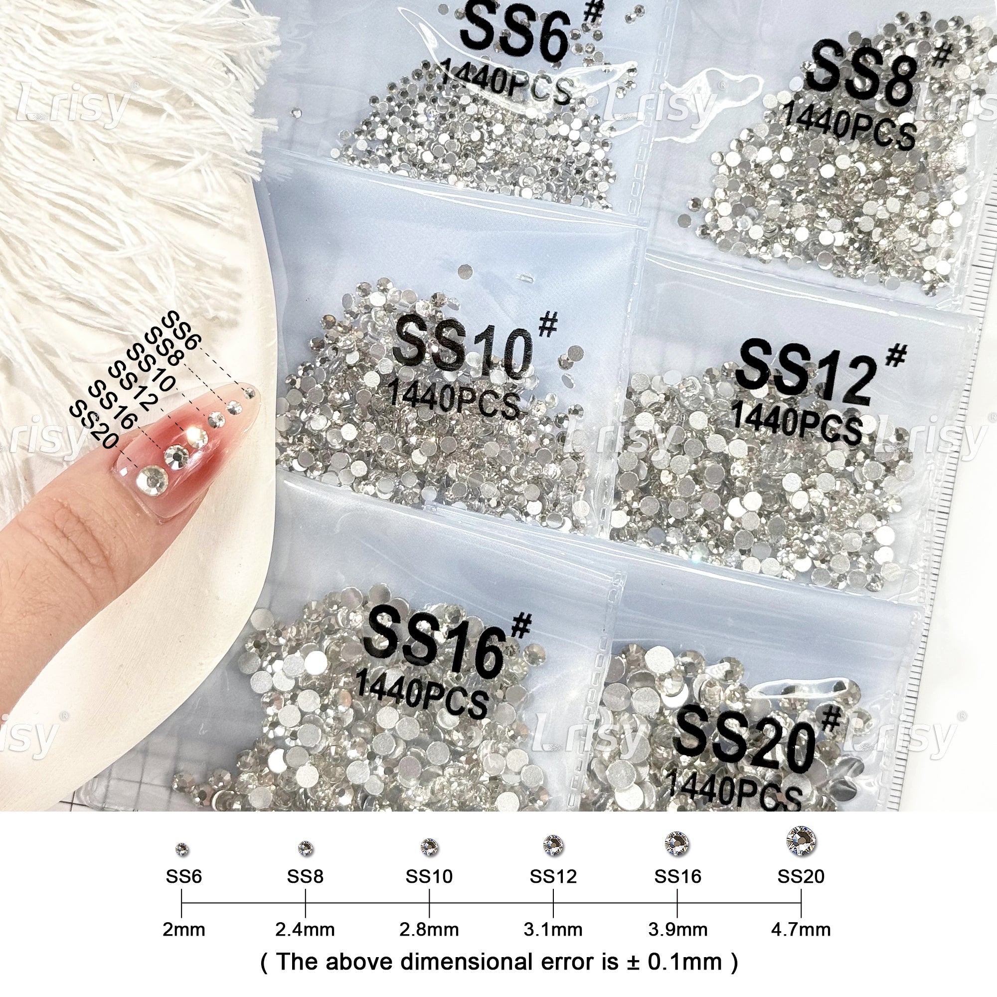 Caramel Ceramic Flat Back Rhinestones FBRS074