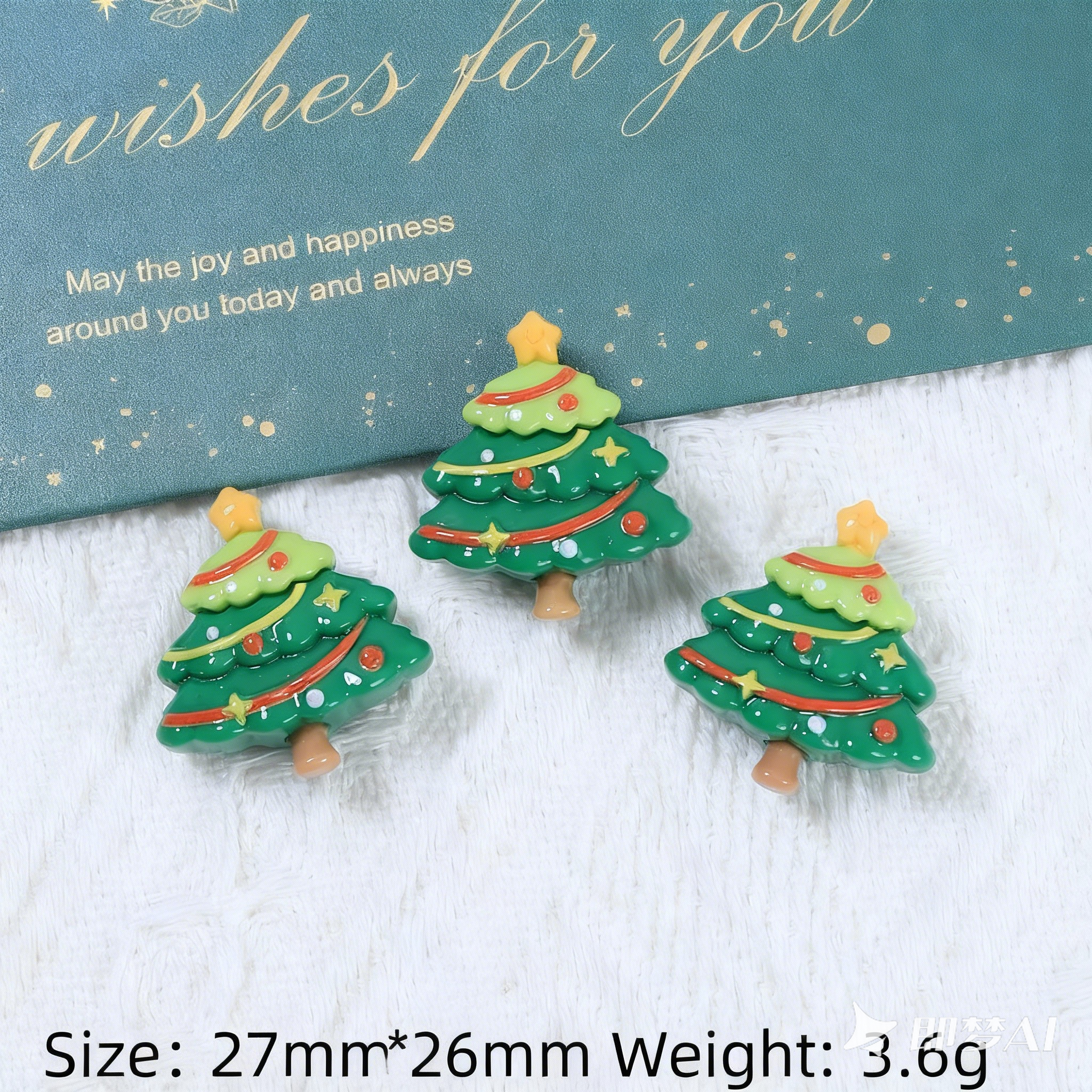 12Pcs Christmas Theme Polymer Clay Slices Set, Soft Clay Charm Decorations for DIY Slime Add-ins, Resin Art, Jewelry Making, Pendant Keychain (2.5-3cm/1-1.2inch)
