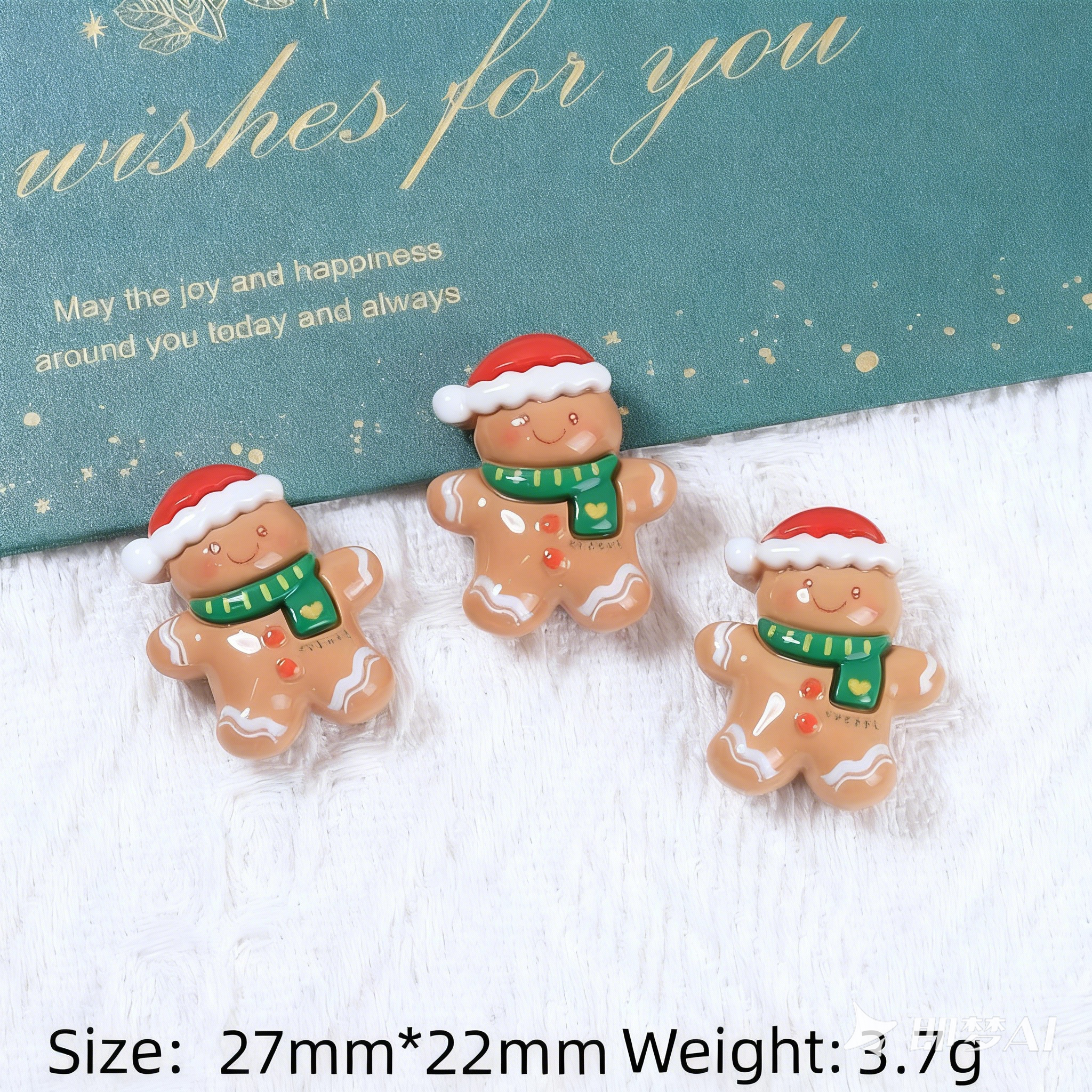 12Pcs Christmas Theme Polymer Clay Slices Set, Soft Clay Charm Decorations for DIY Slime Add-ins, Resin Art, Jewelry Making, Pendant Keychain (2.5-3cm/1-1.2inch)