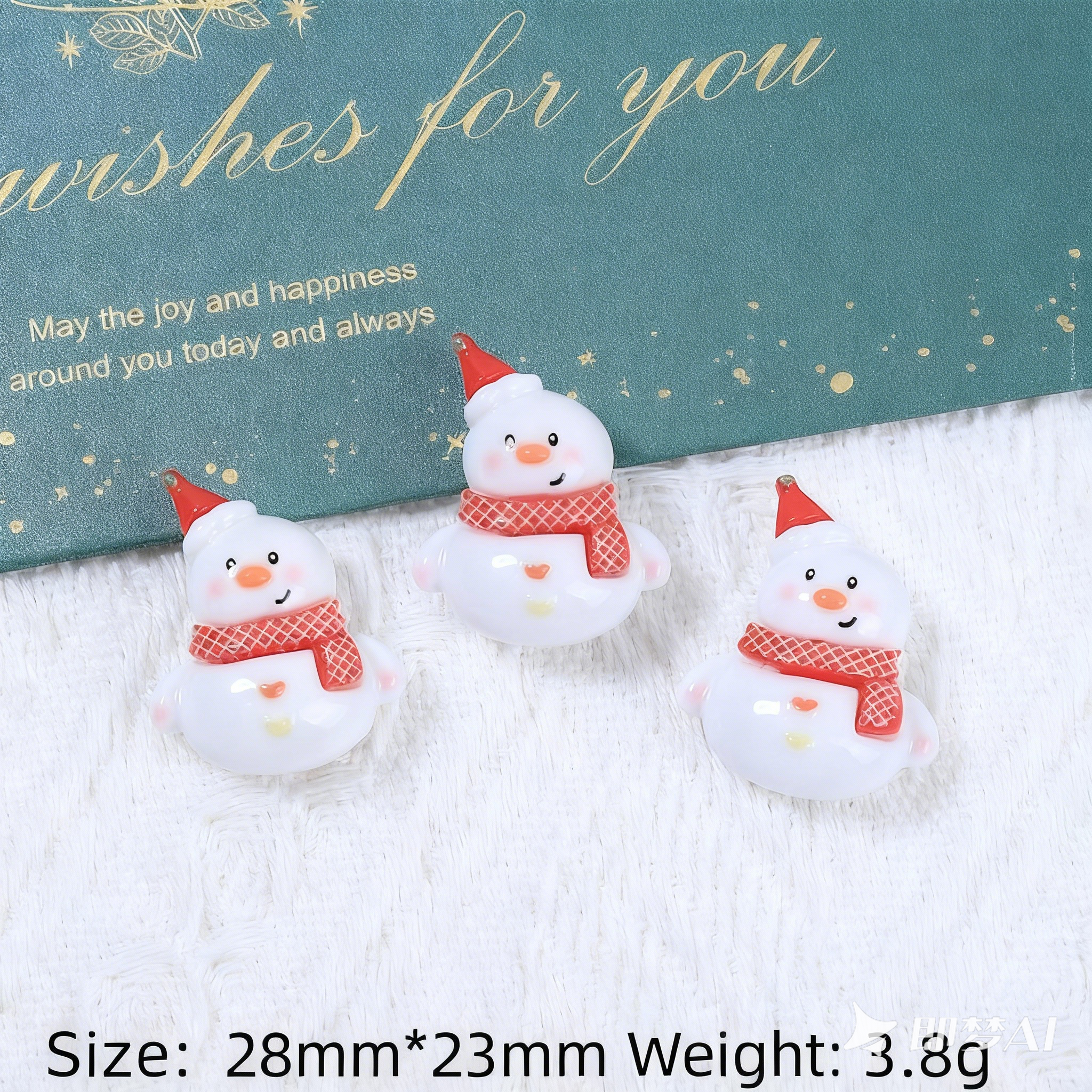 12Pcs Christmas Theme Polymer Clay Slices Set, Soft Clay Charm Decorations for DIY Slime Add-ins, Resin Art, Jewelry Making, Pendant Keychain (2.5-3cm/1-1.2inch)