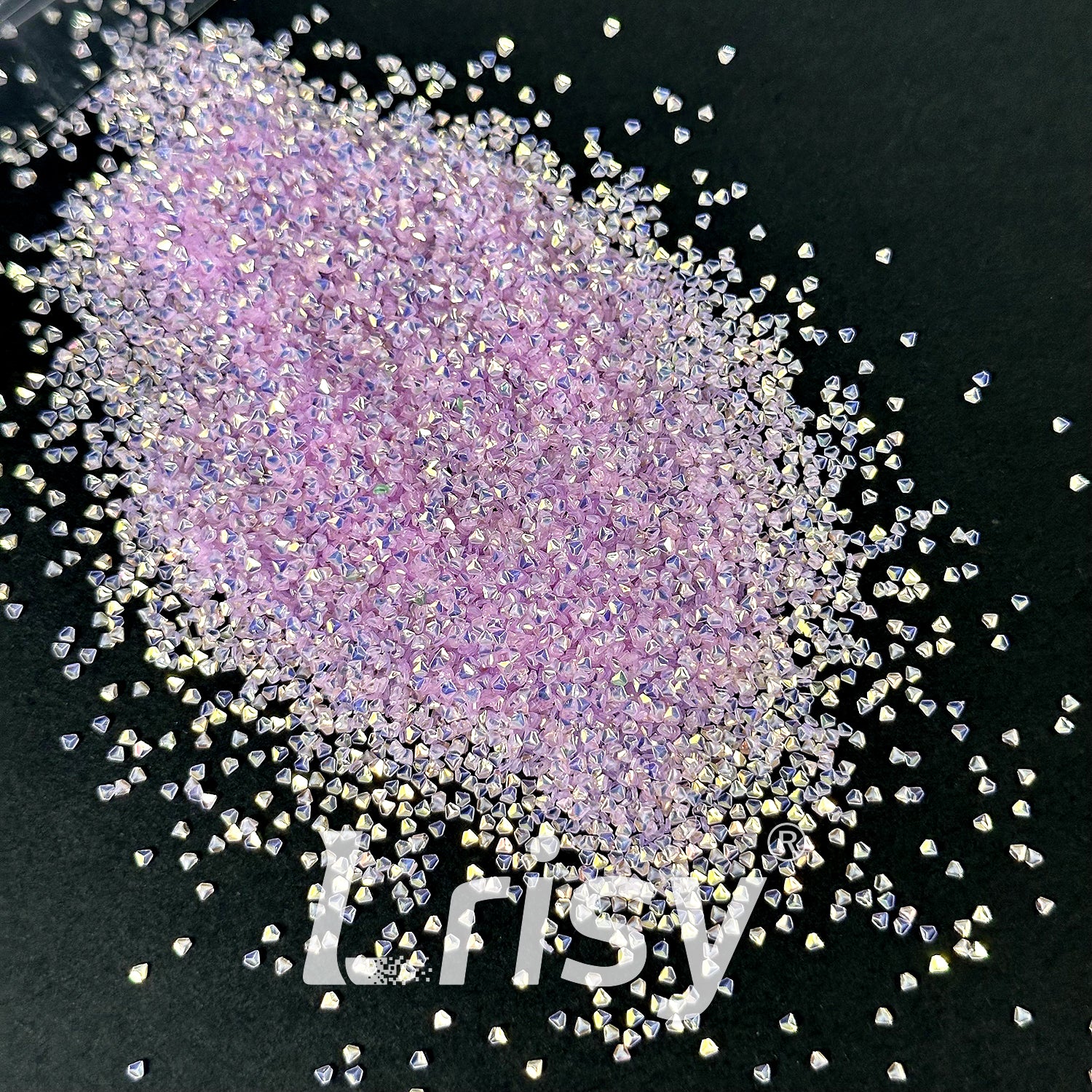1.5mm 3D Diamond Shapes Purple Pink Glitter WG59