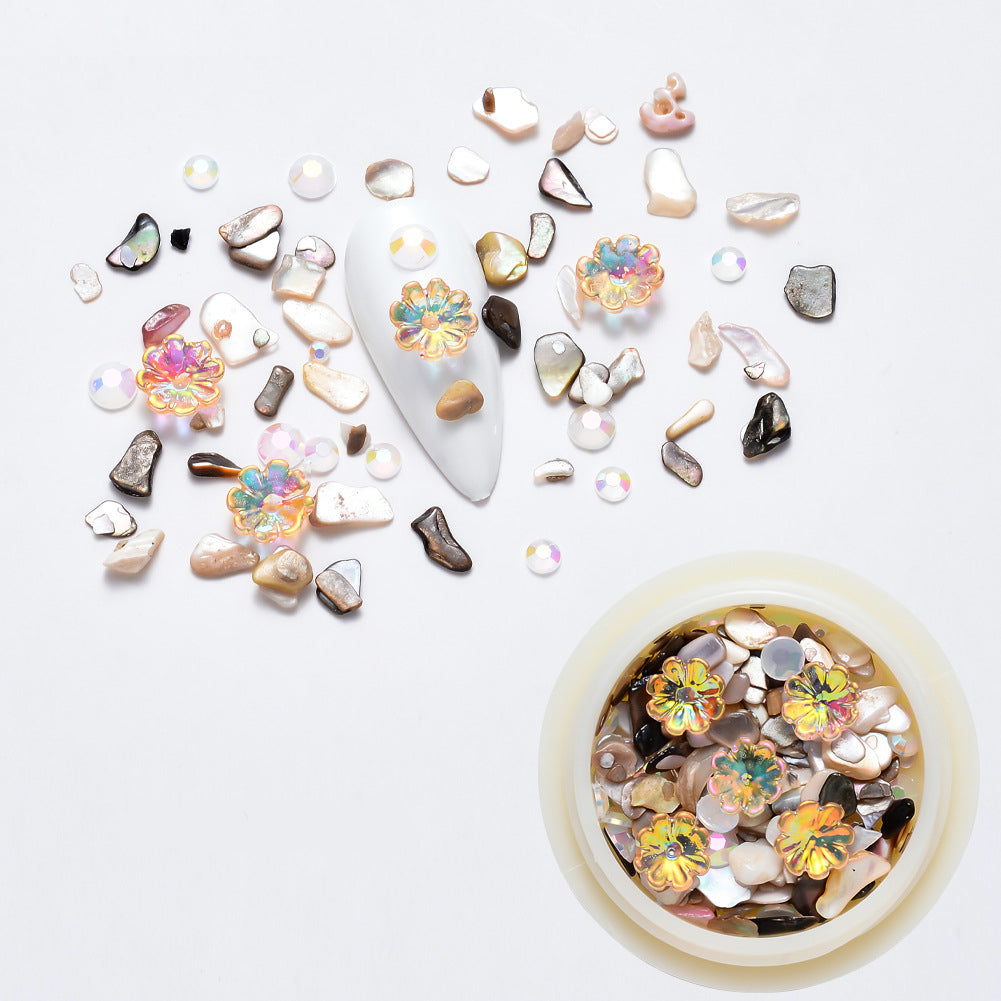 Nail Art Charms Crystal Glass Diamond Floret Special Mix MZ-002